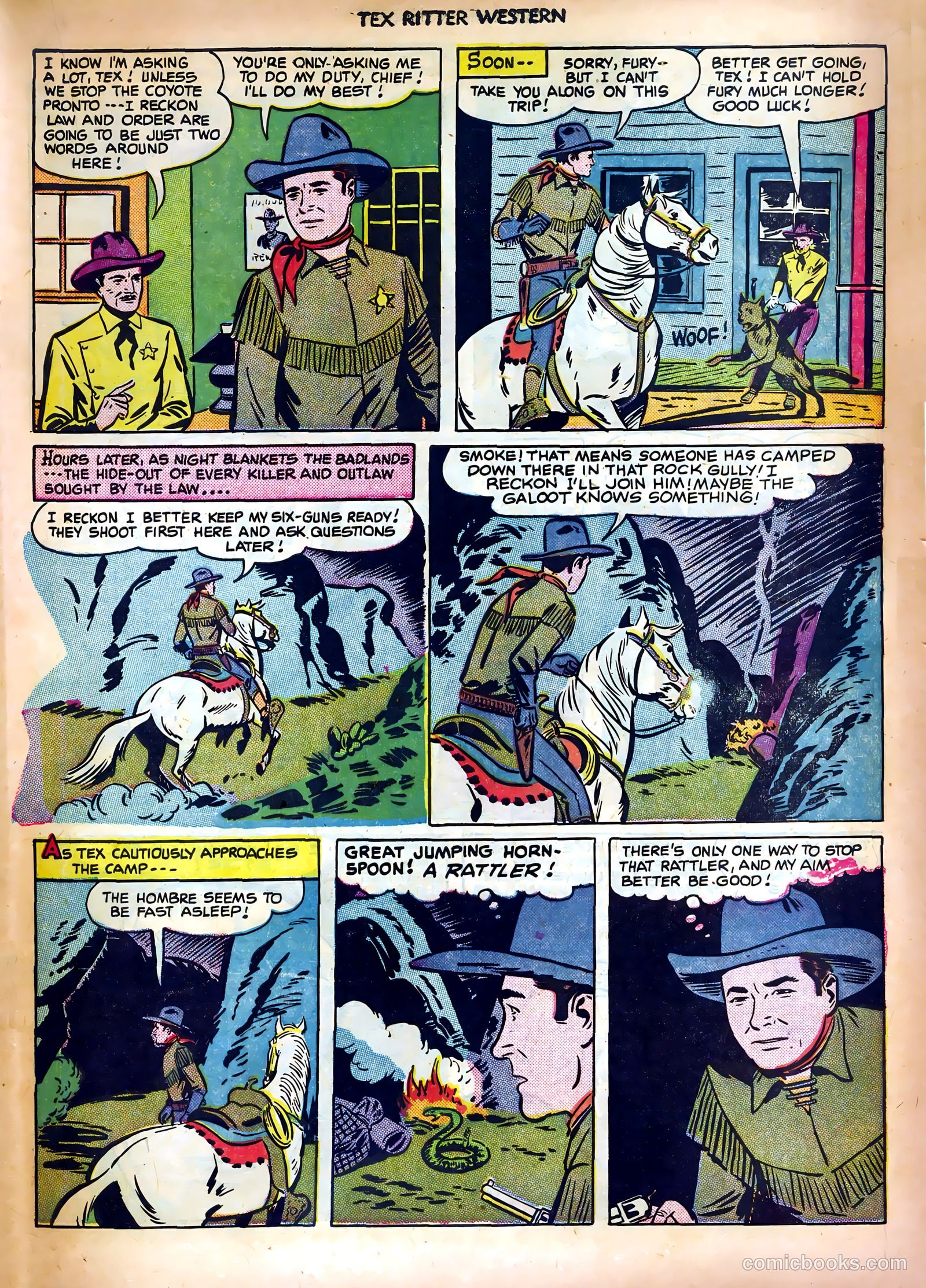 Tex Ritter Western #6 — page 19 of 36