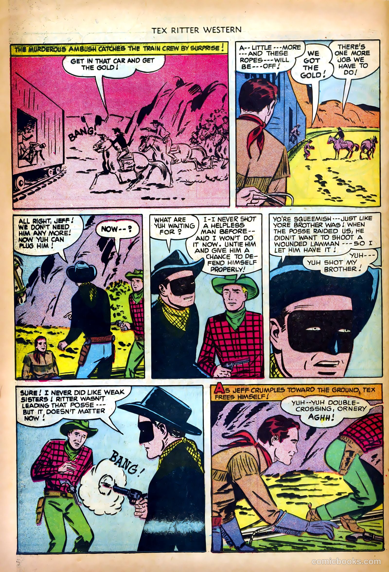 Tex Ritter Western #6 — page 28 of 36