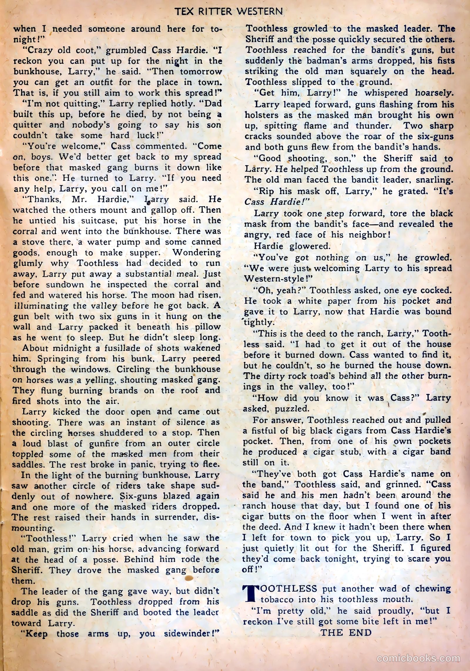 Tex Ritter Western #6 — page 31 of 36