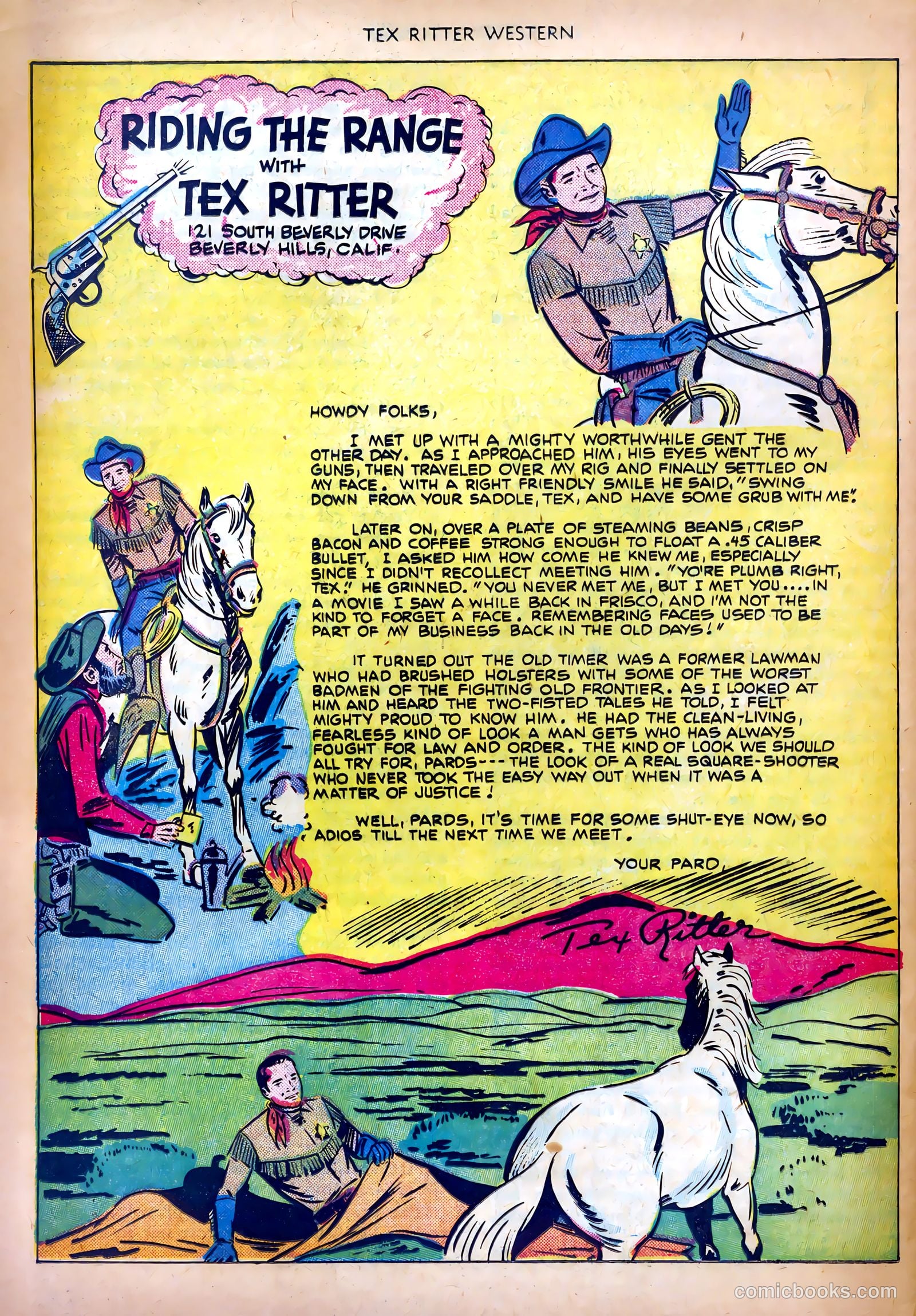Tex Ritter Western #6 — page 32 of 36