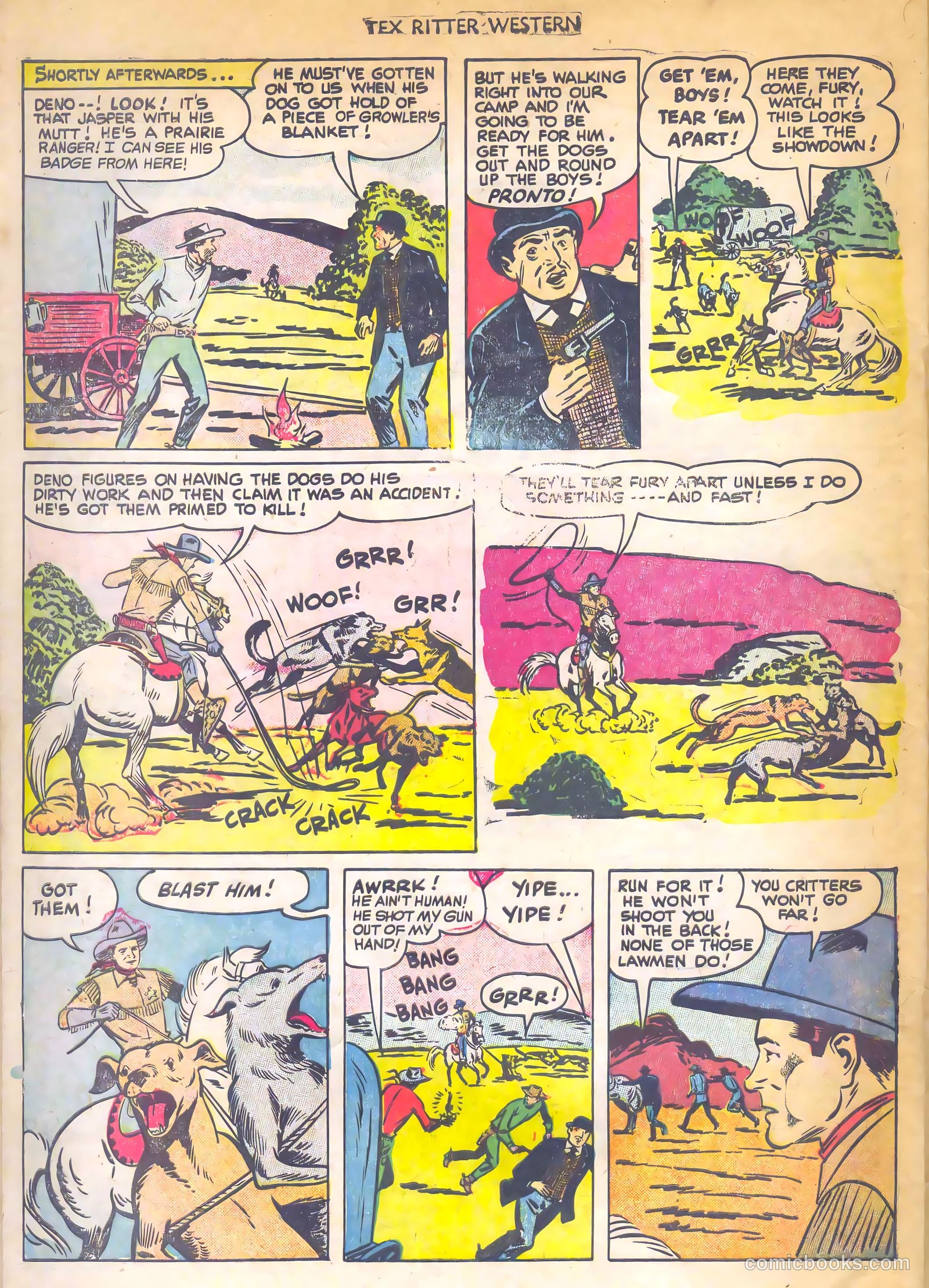 Tex Ritter Western #7 — page 22 of 36