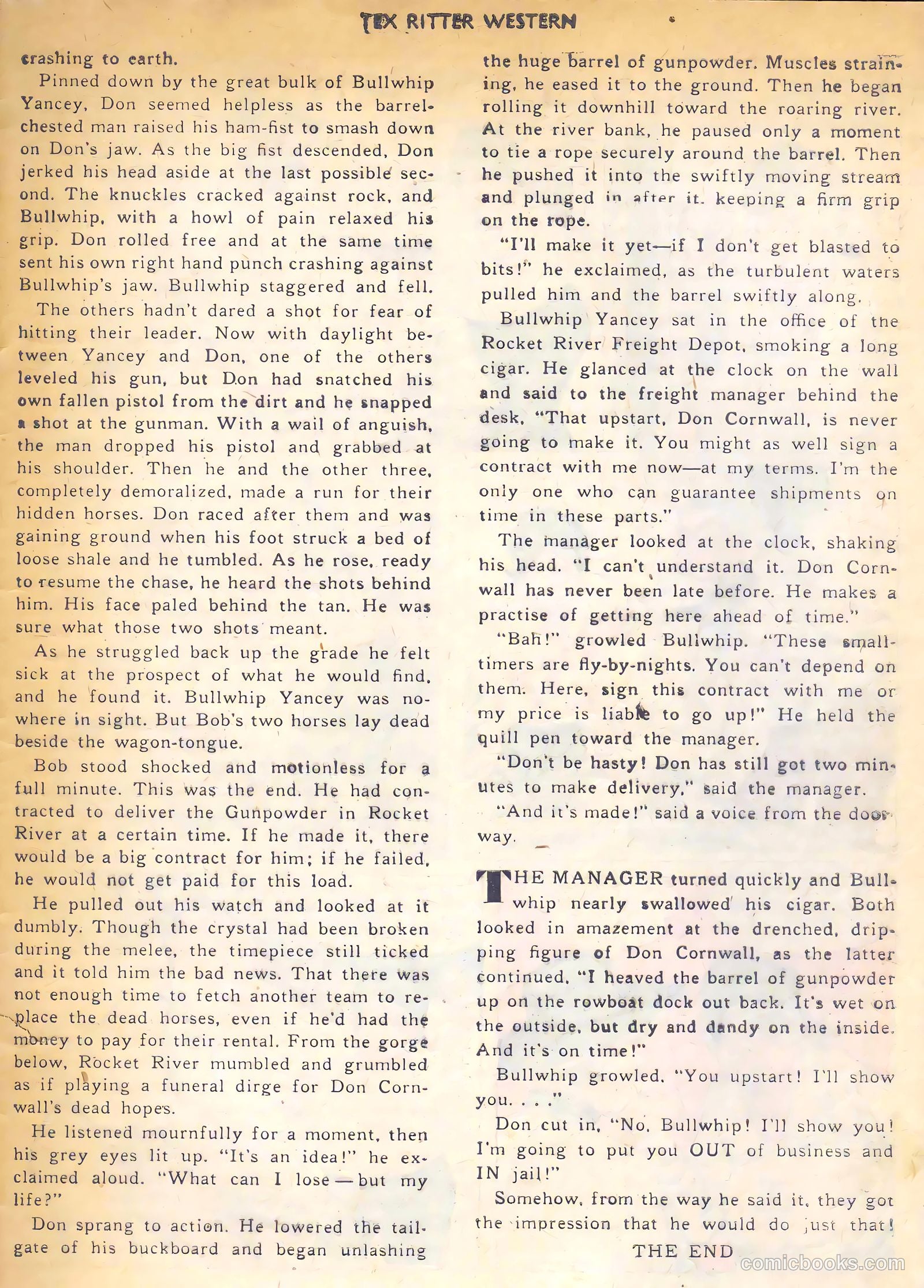 Tex Ritter Western #7 — page 25 of 36