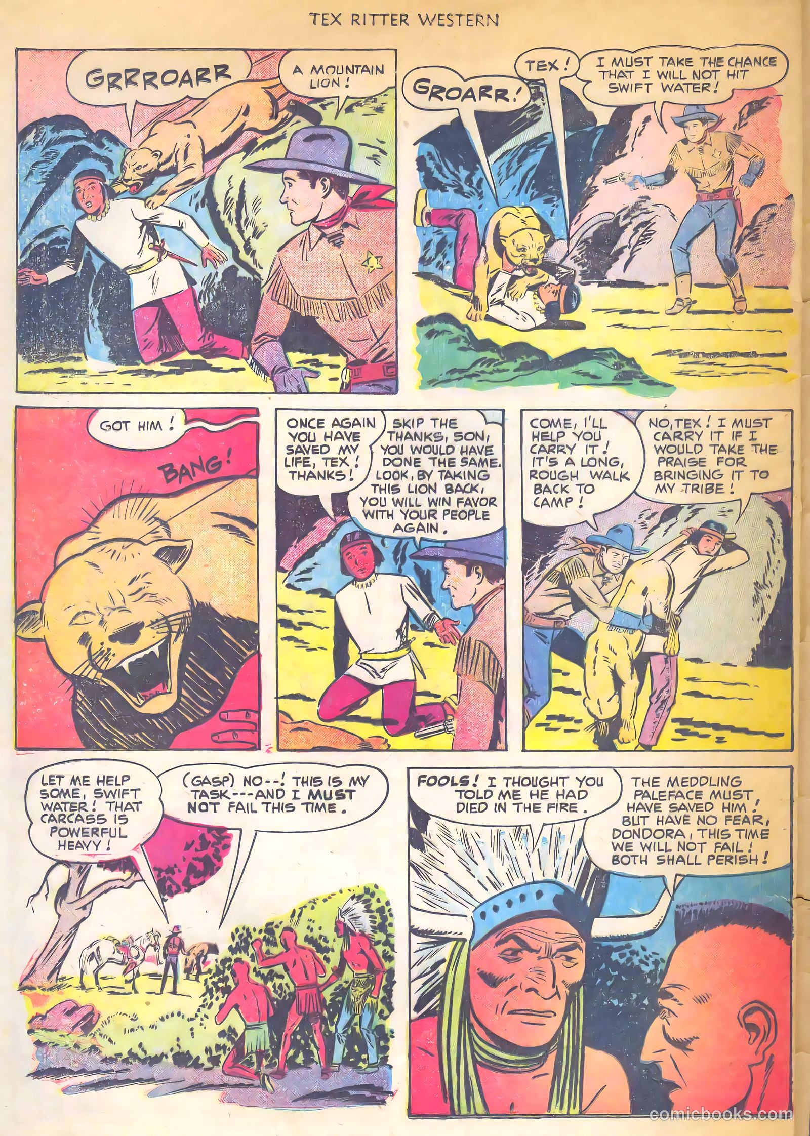 Tex Ritter Western #7 — page 32 of 36
