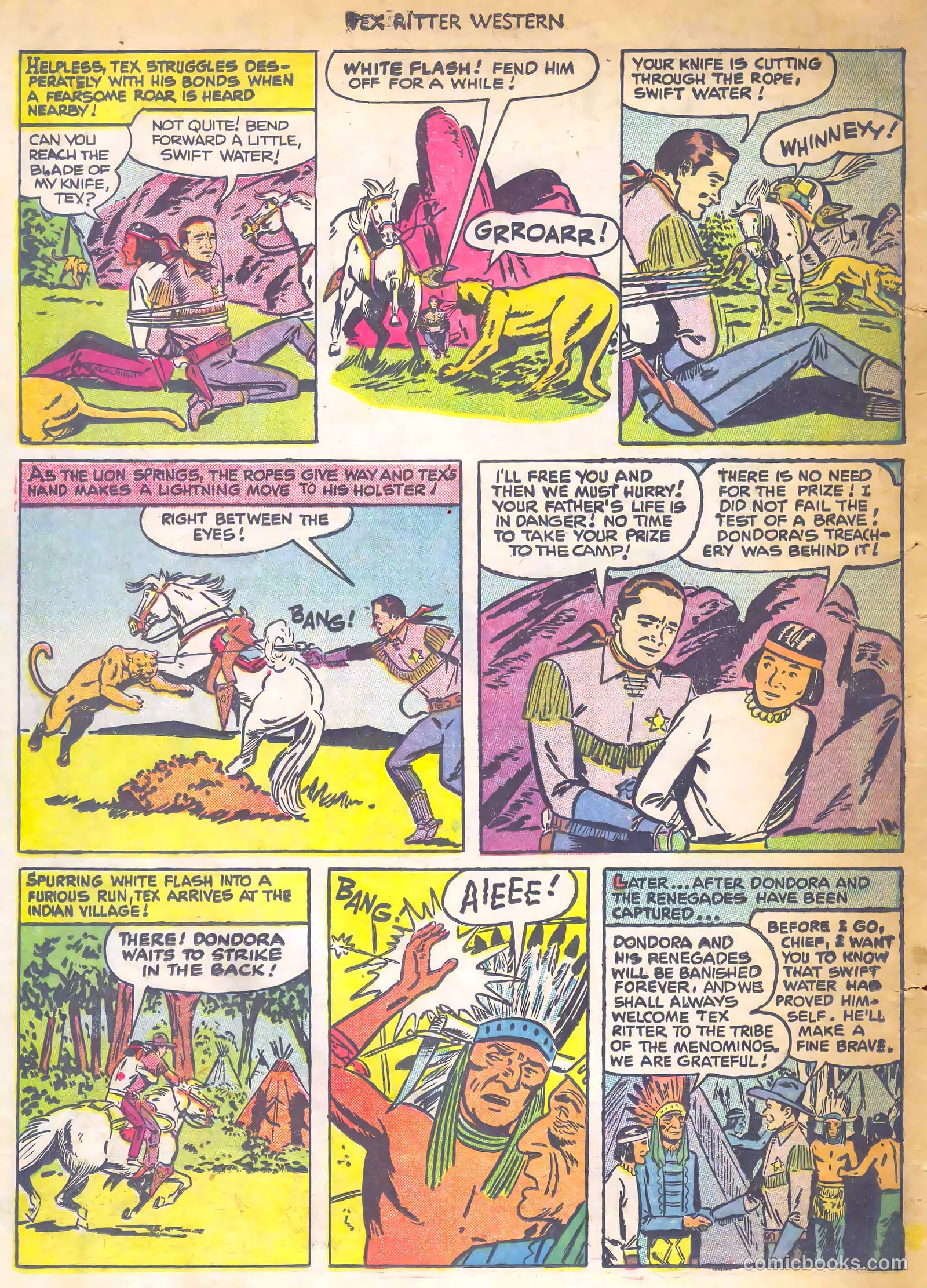 Tex Ritter Western #7 — page 34 of 36