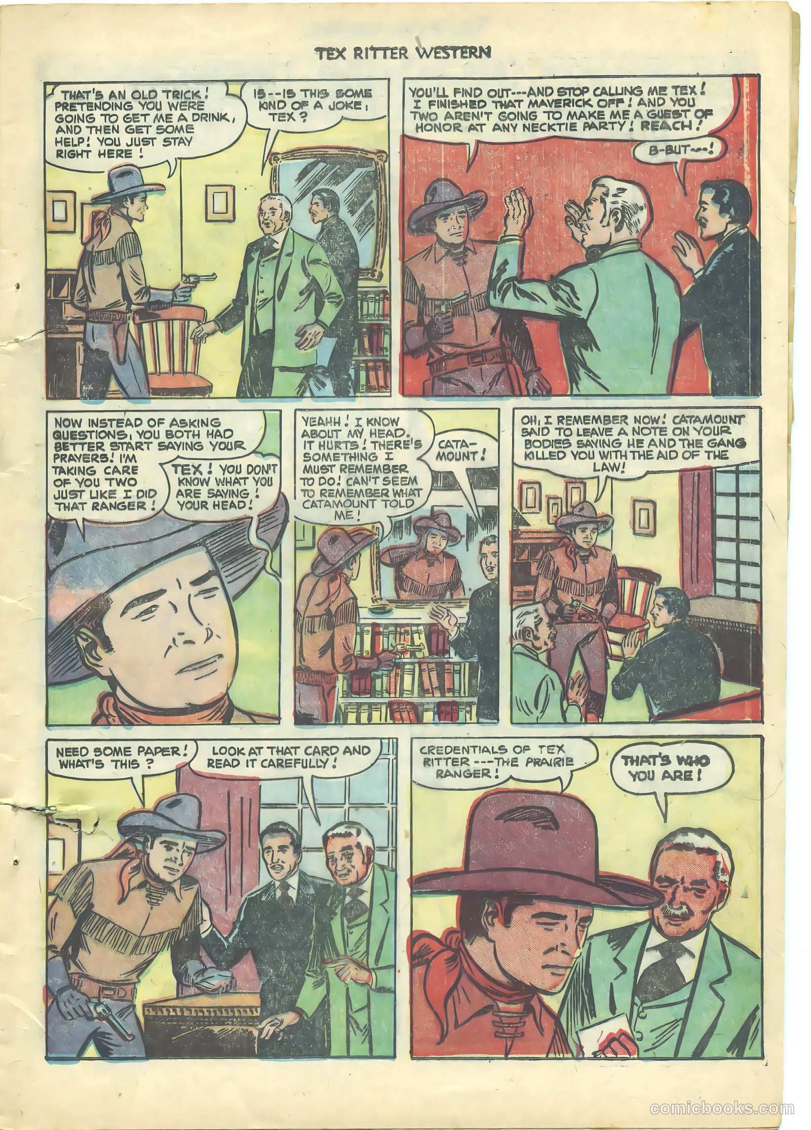 Tex Ritter Western #9 — page 9 of 36