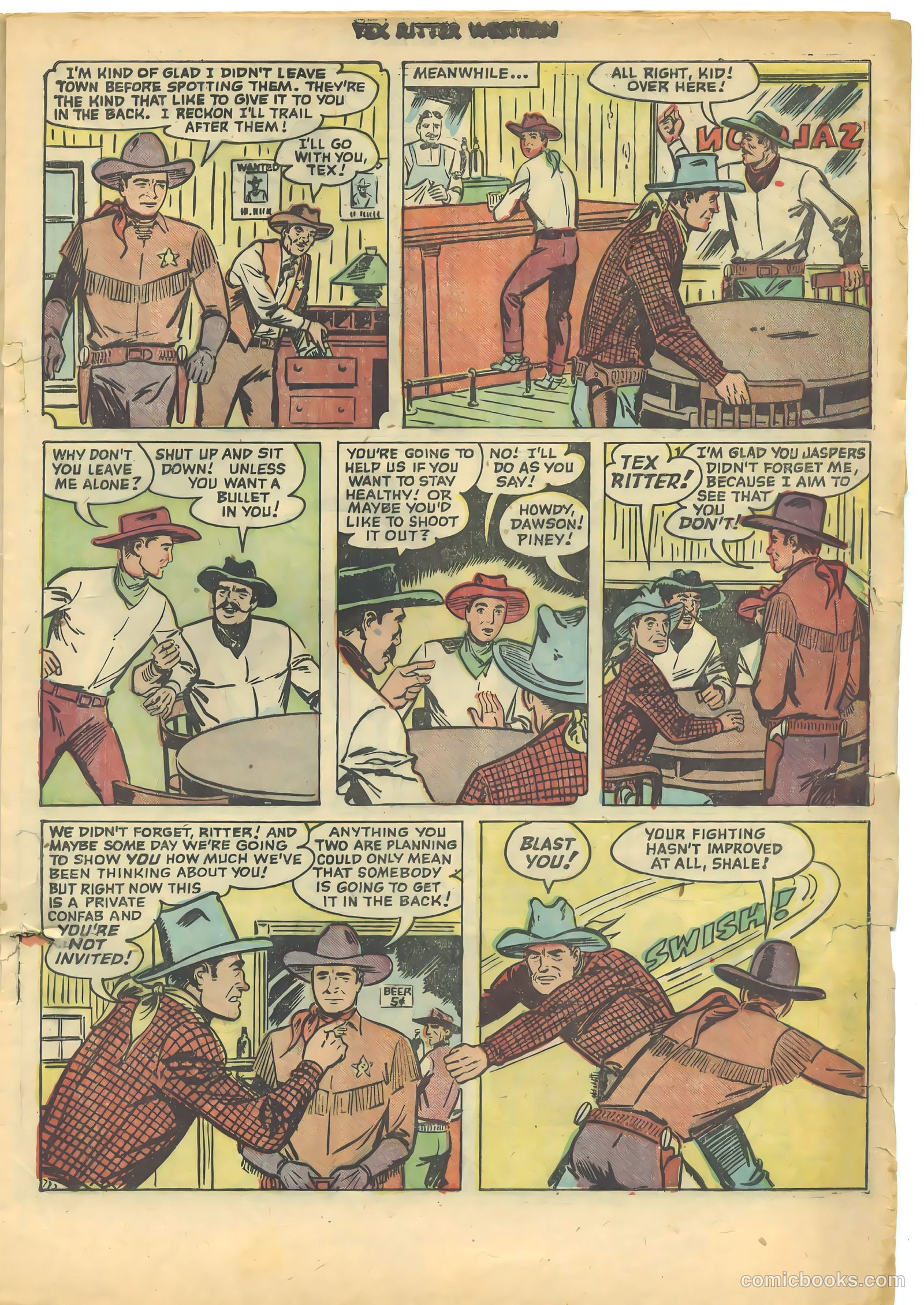 Tex Ritter Western #9 — page 17 of 36