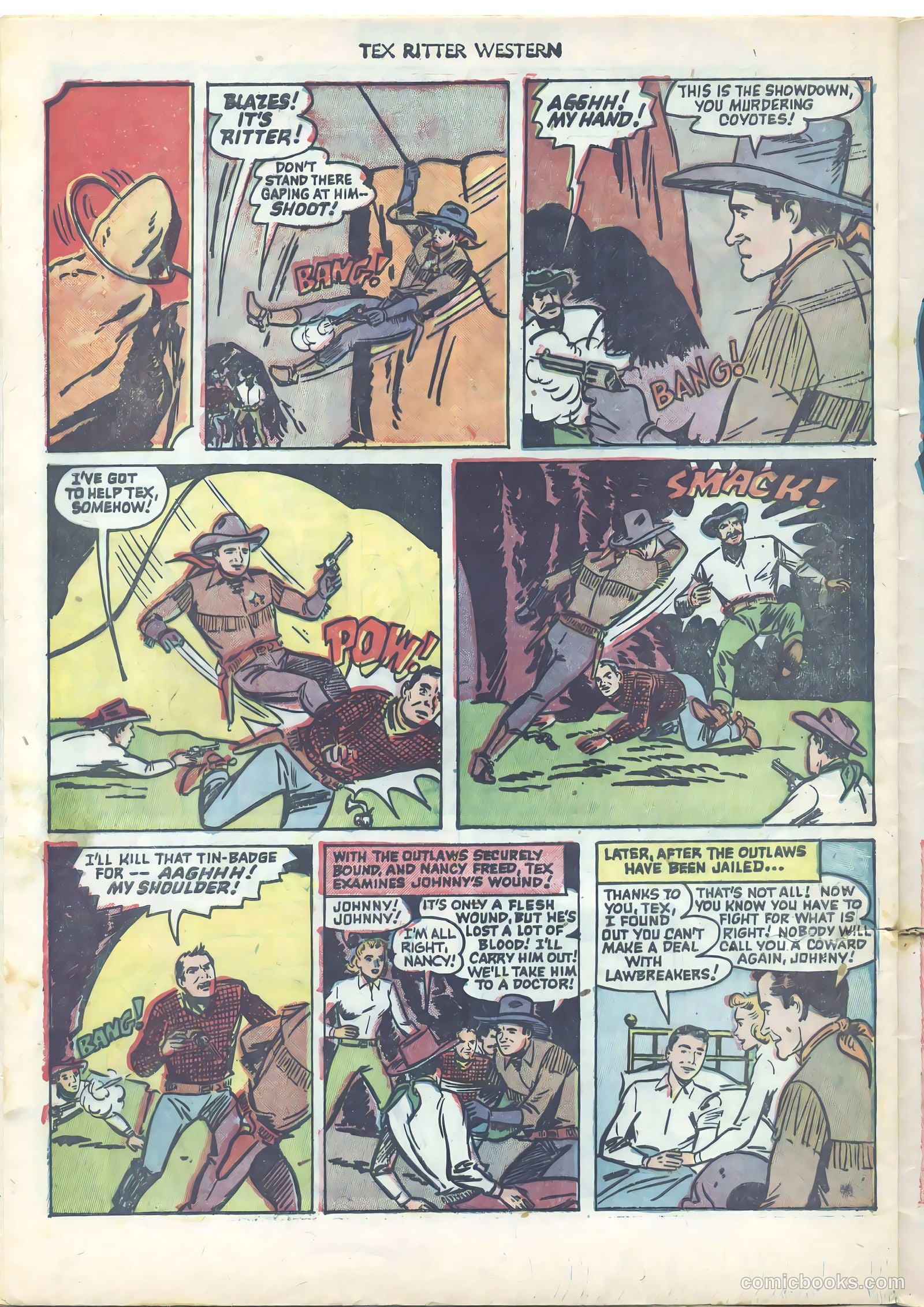 Tex Ritter Western #9 — page 22 of 36
