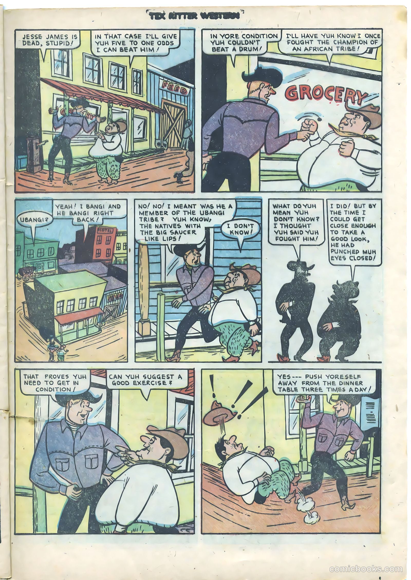 Tex Ritter Western #9 — page 25 of 36