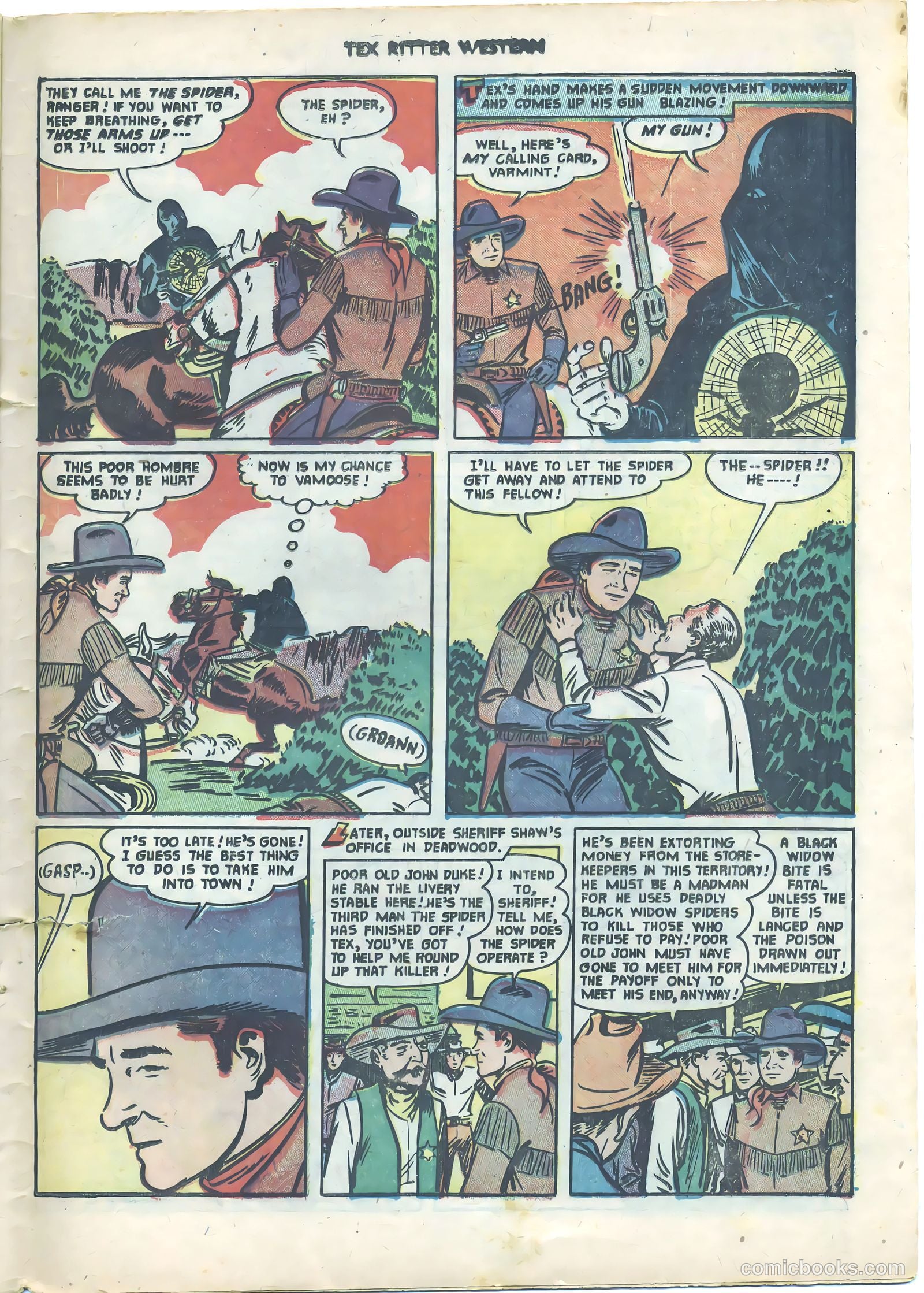 Tex Ritter Western #9 — page 27 of 36