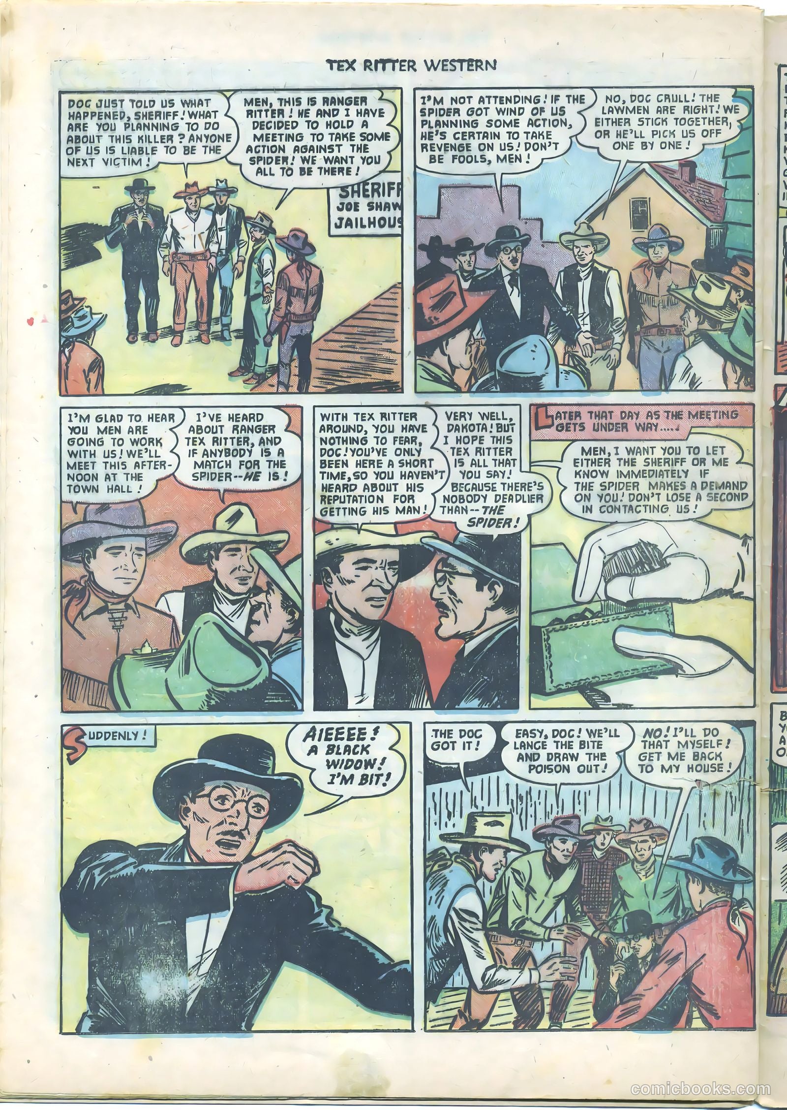 Tex Ritter Western #9 — page 28 of 36