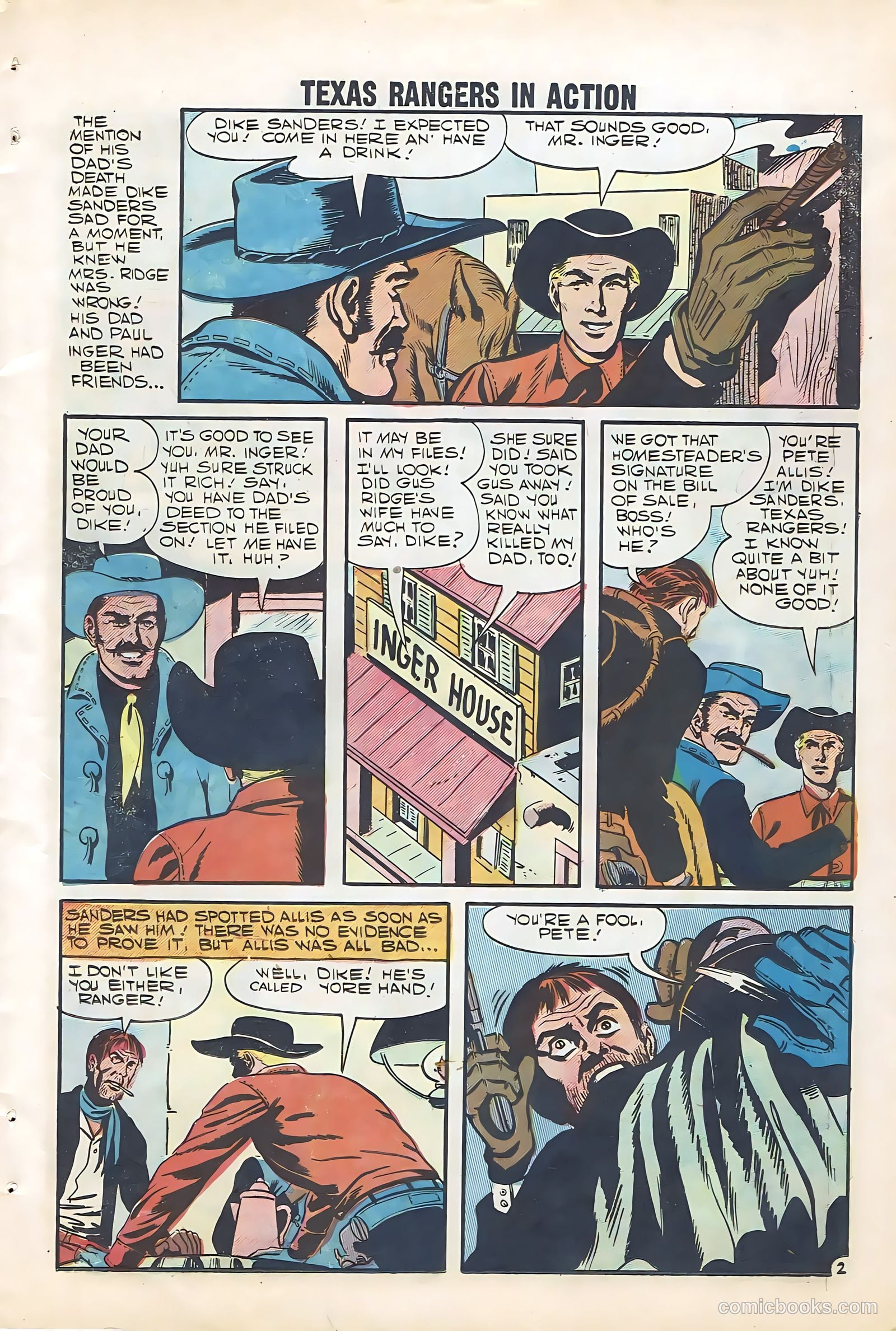 Texas Rangers in Action #12 — page 21 of 68