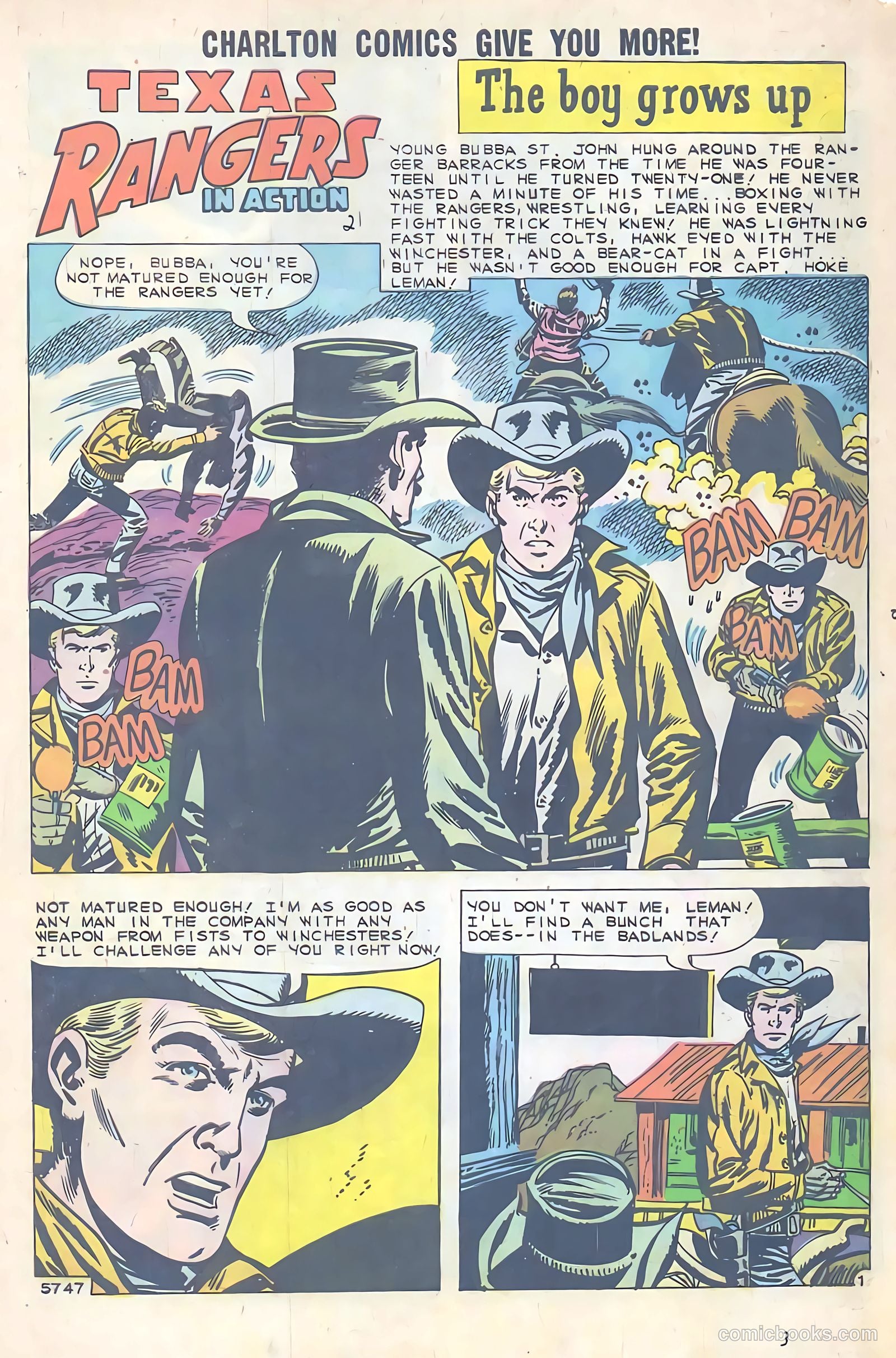 Texas Rangers in Action #21 — page 3 of 36