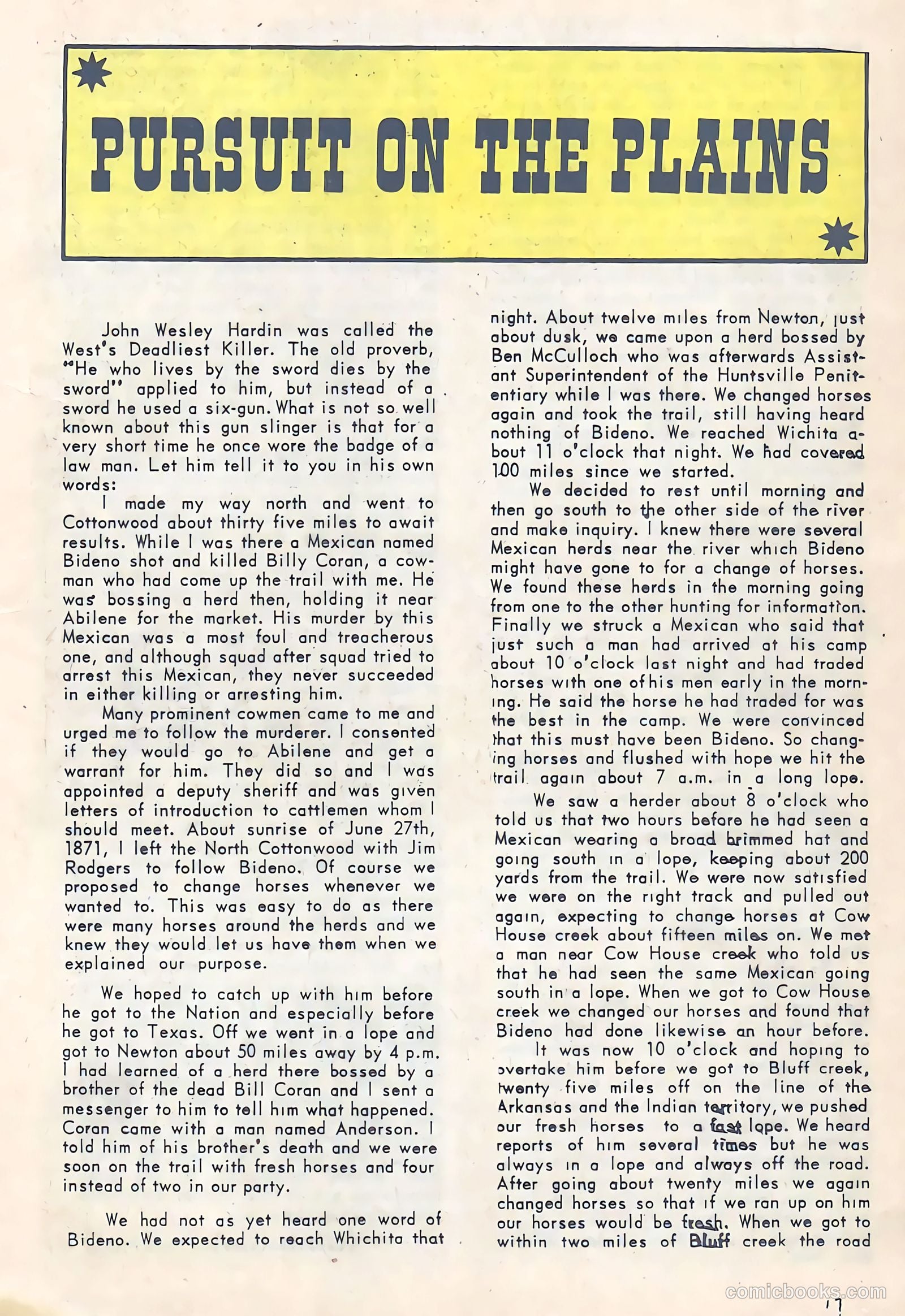 Texas Rangers in Action #36 — page 17 of 36