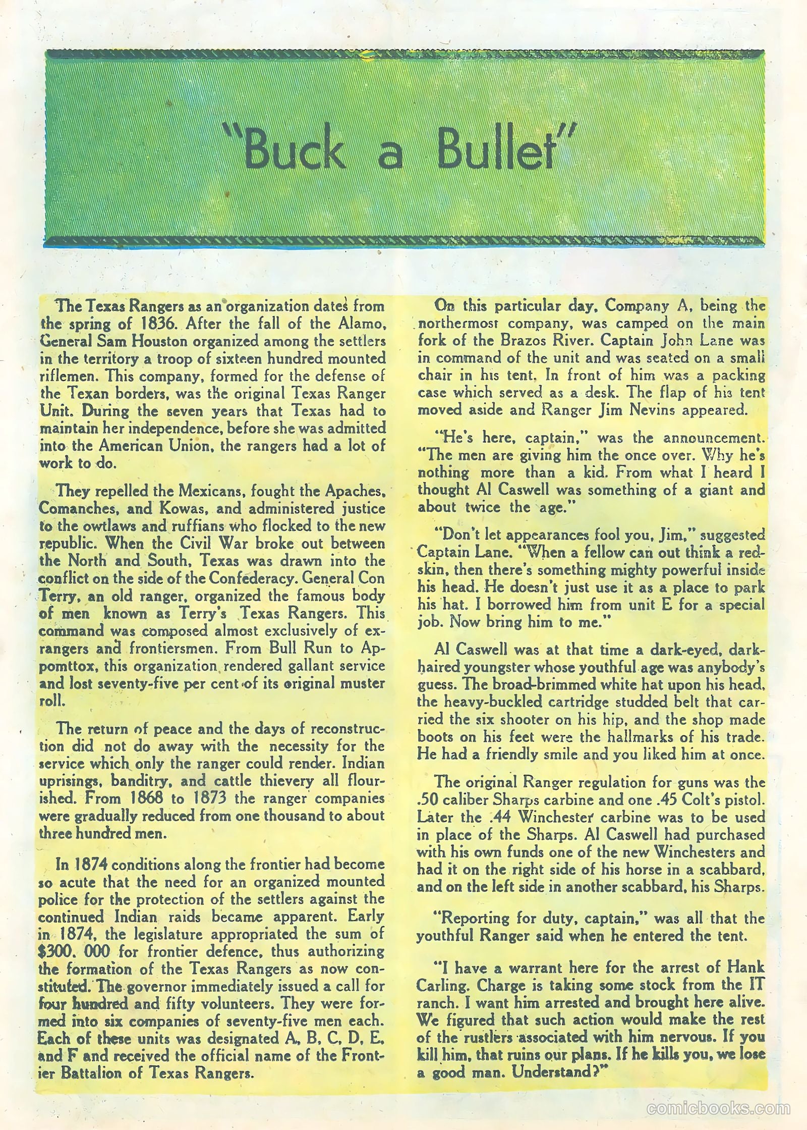 Texas Rangers in Action #5 — page 18 of 36