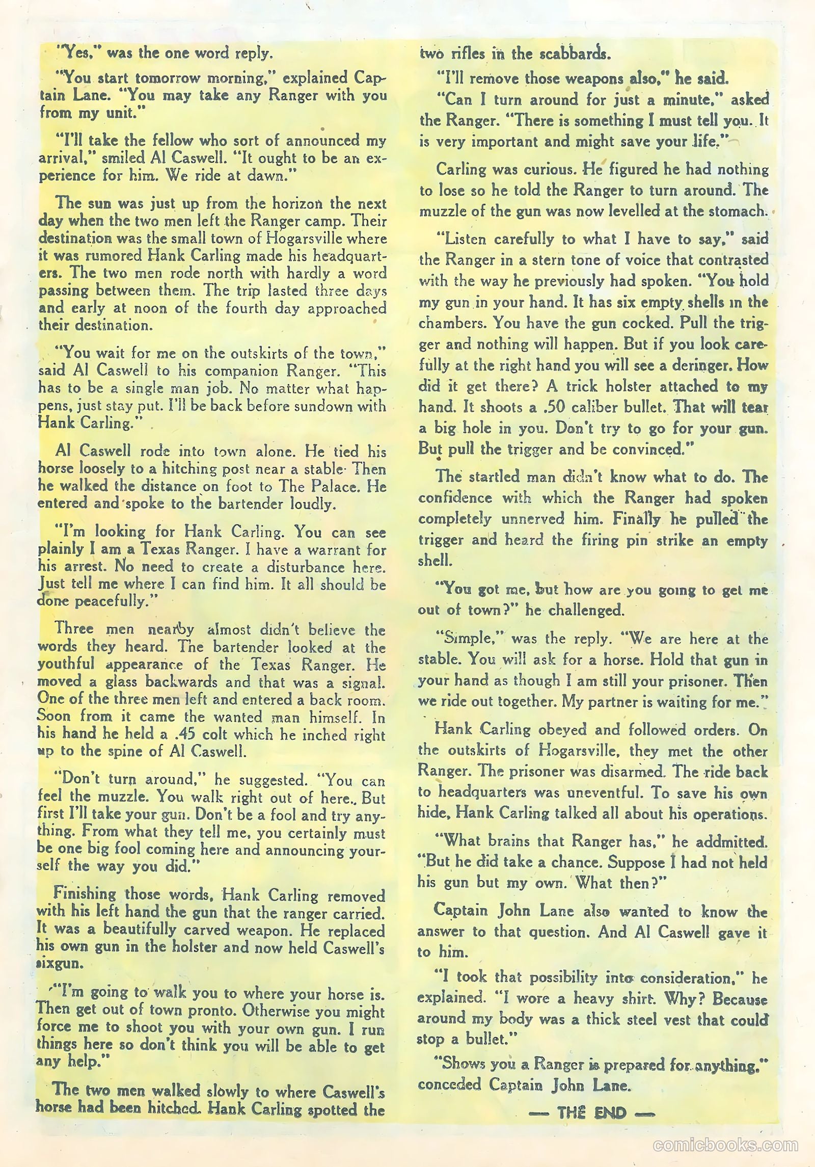 Texas Rangers in Action #5 — page 19 of 36