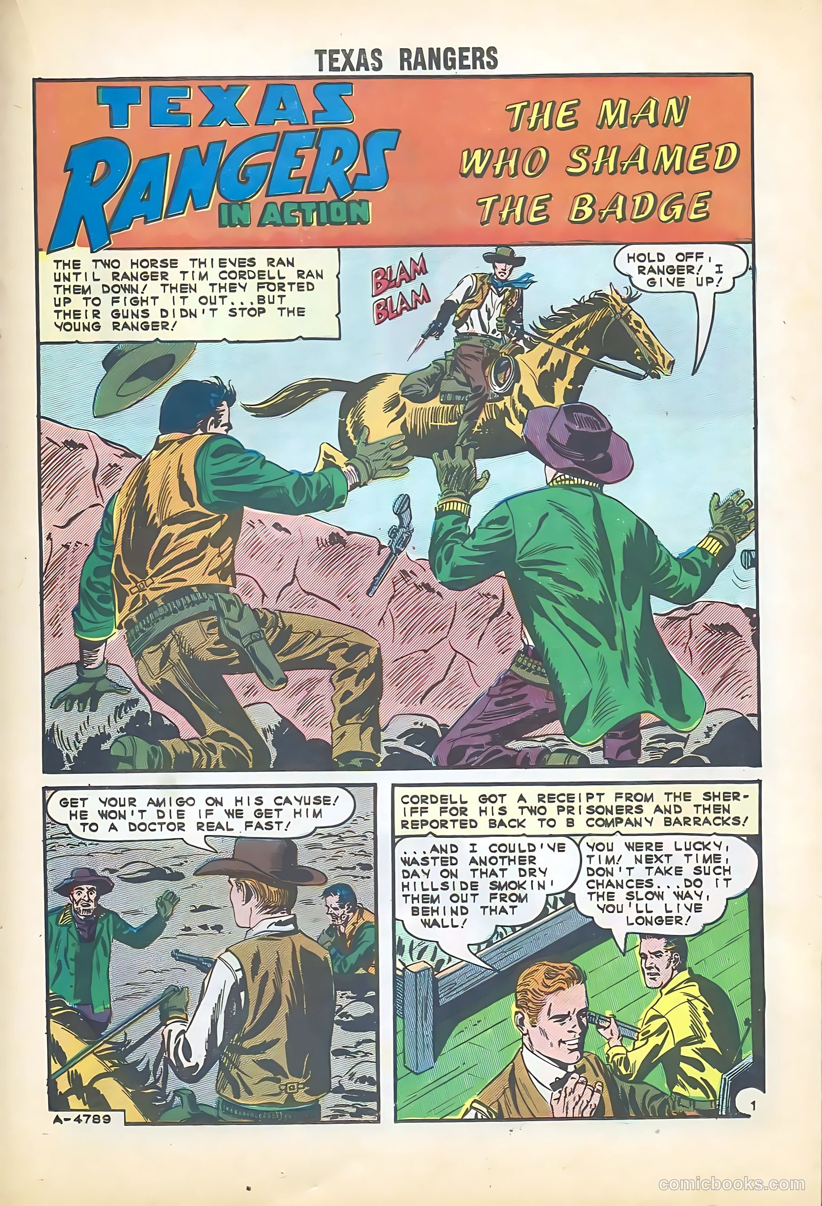 Texas Rangers in Action #51 — page 19 of 36