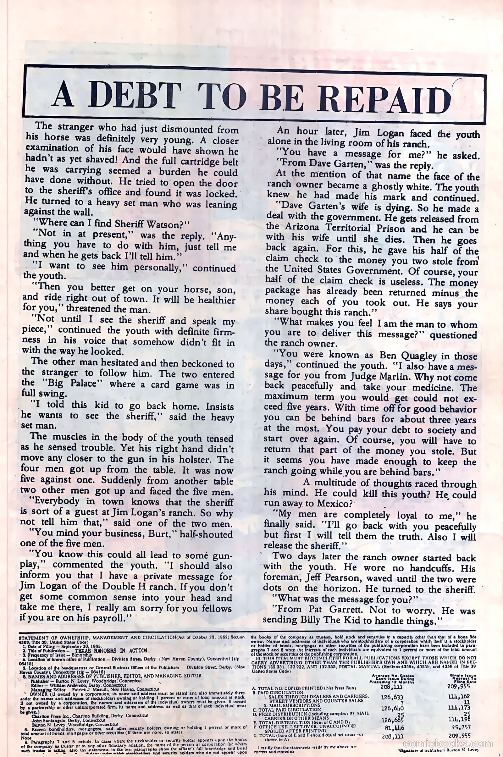 Texas Rangers in Action #54 — page 13 of 36