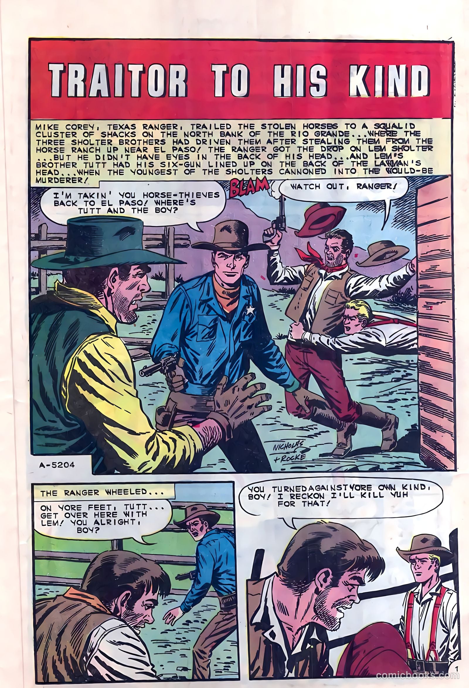 Texas Rangers in Action #54 — page 25 of 36