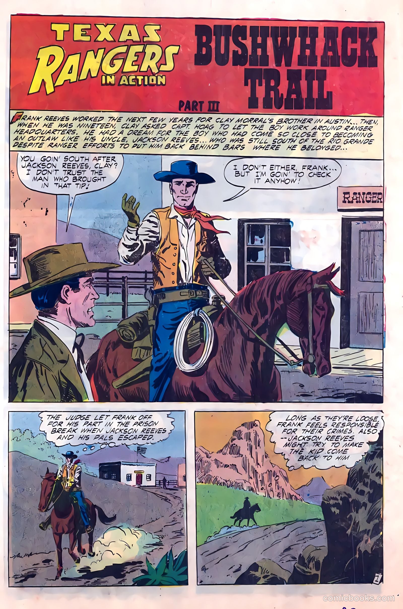 Texas Rangers in Action #58 — page 21 of 36