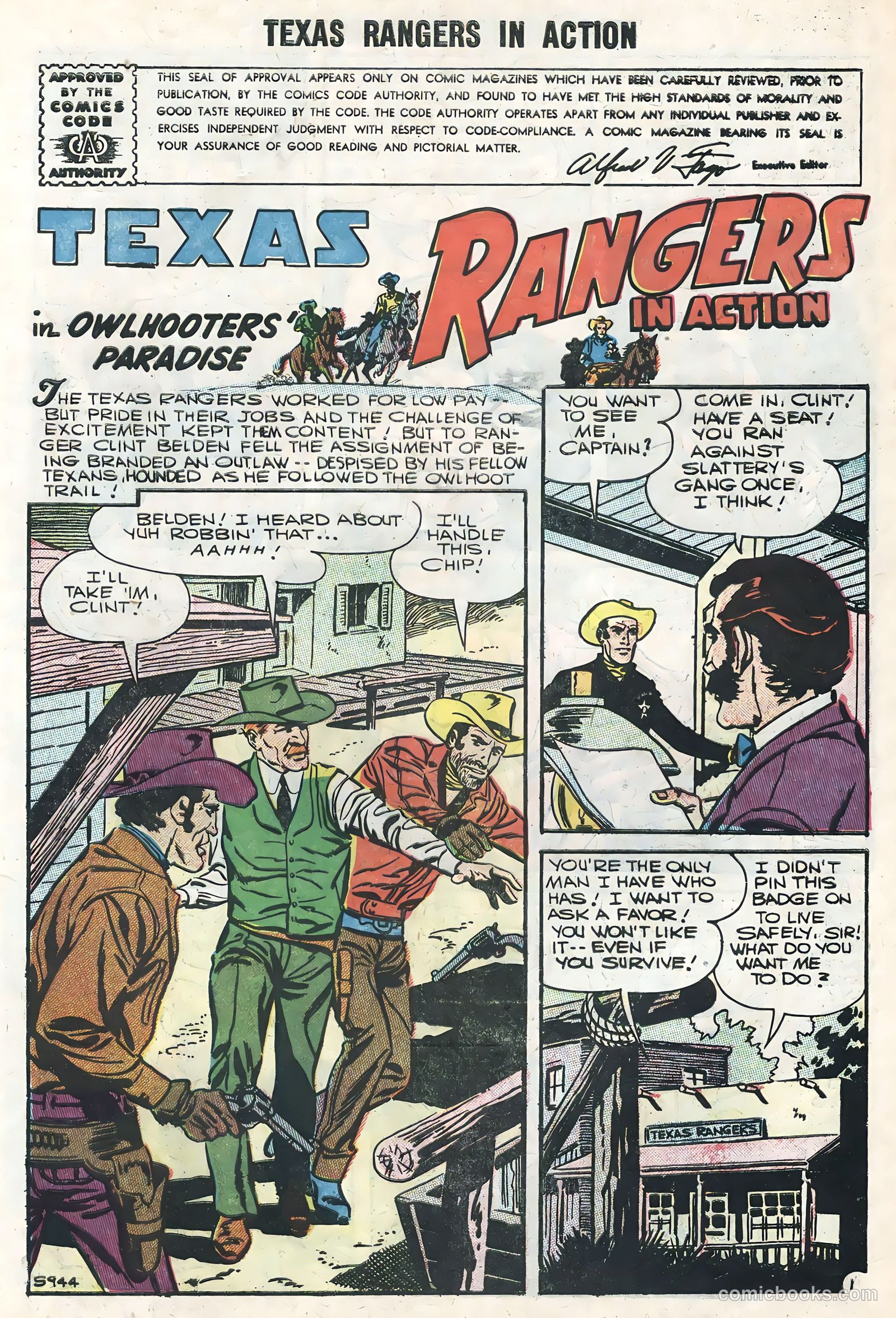 Texas Rangers in Action #6 — page 3 of 36