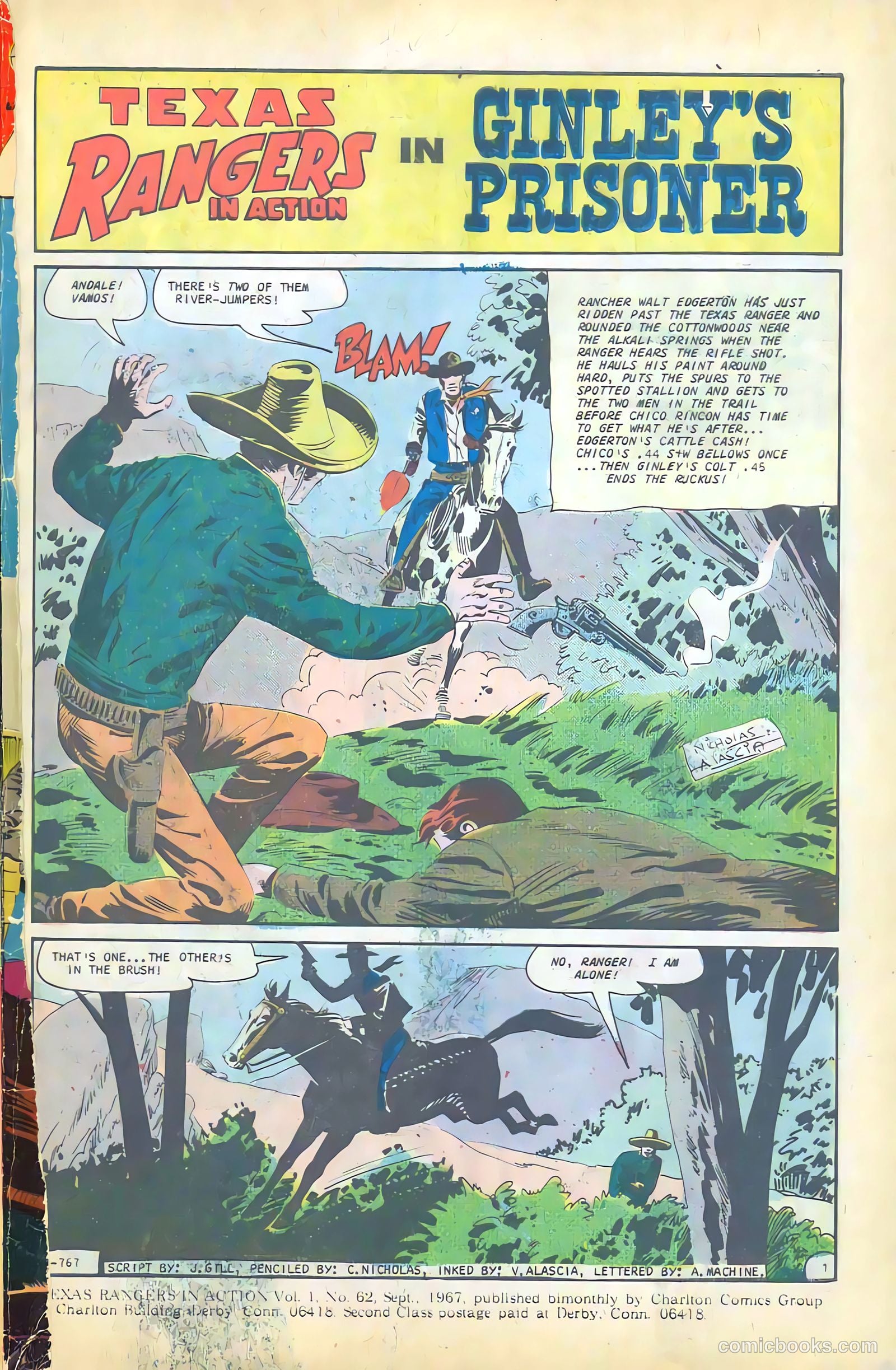 Texas Rangers in Action #62 — page 2 of 35