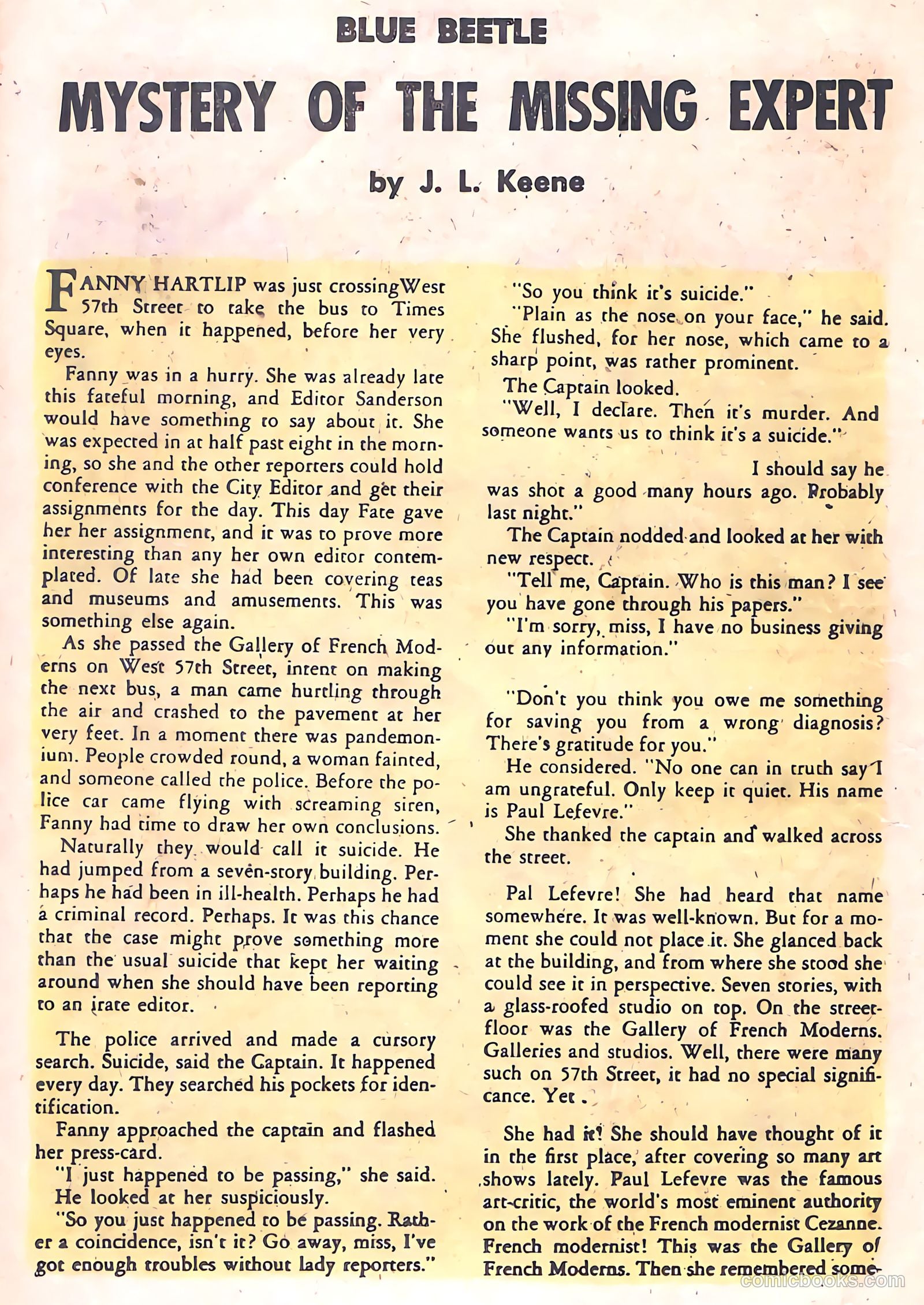 The Blue Beetle #21 — page 20 of 36
