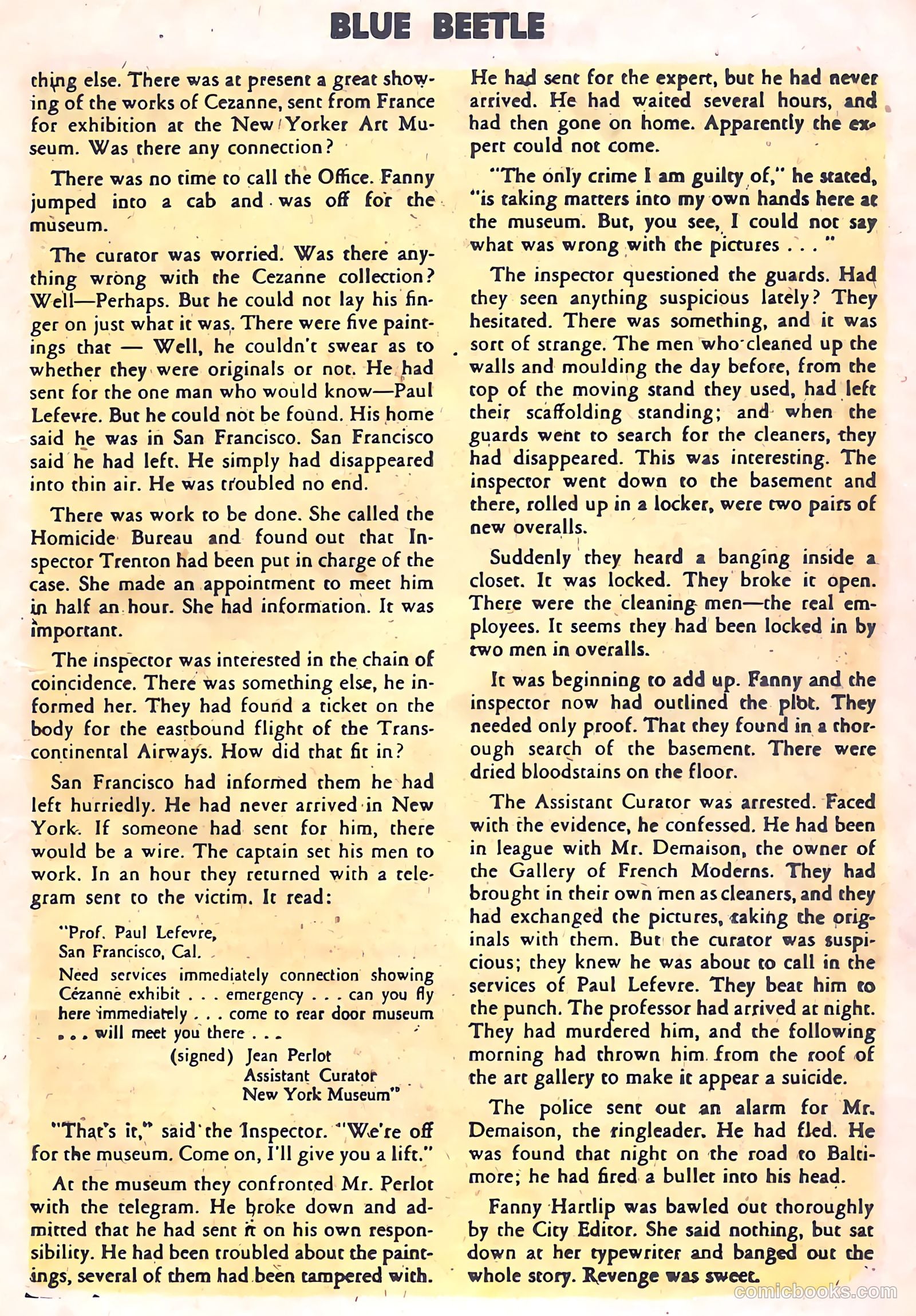 The Blue Beetle #21 — page 21 of 36