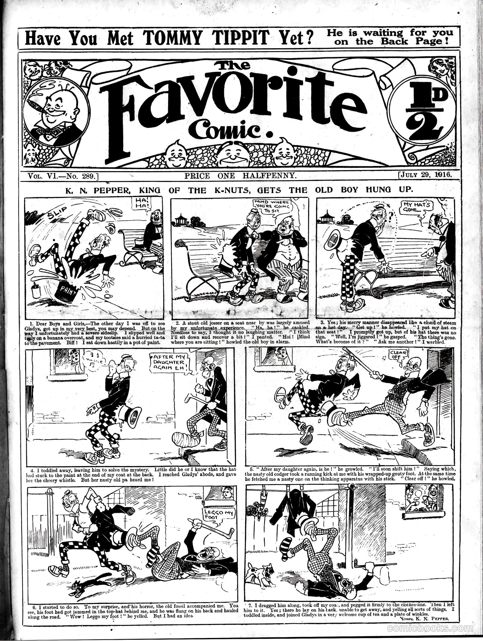The Favorite Comic #289 — page 1 of 9