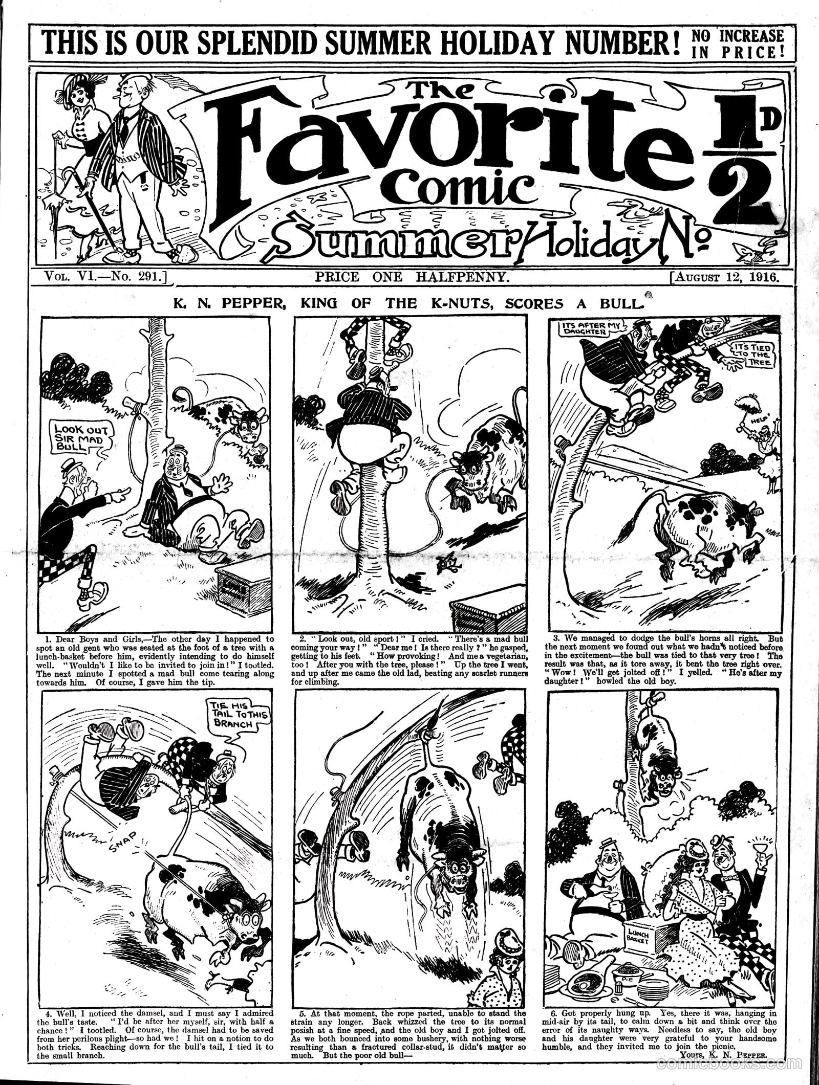 The Favorite Comic #291 — page 1 of 9