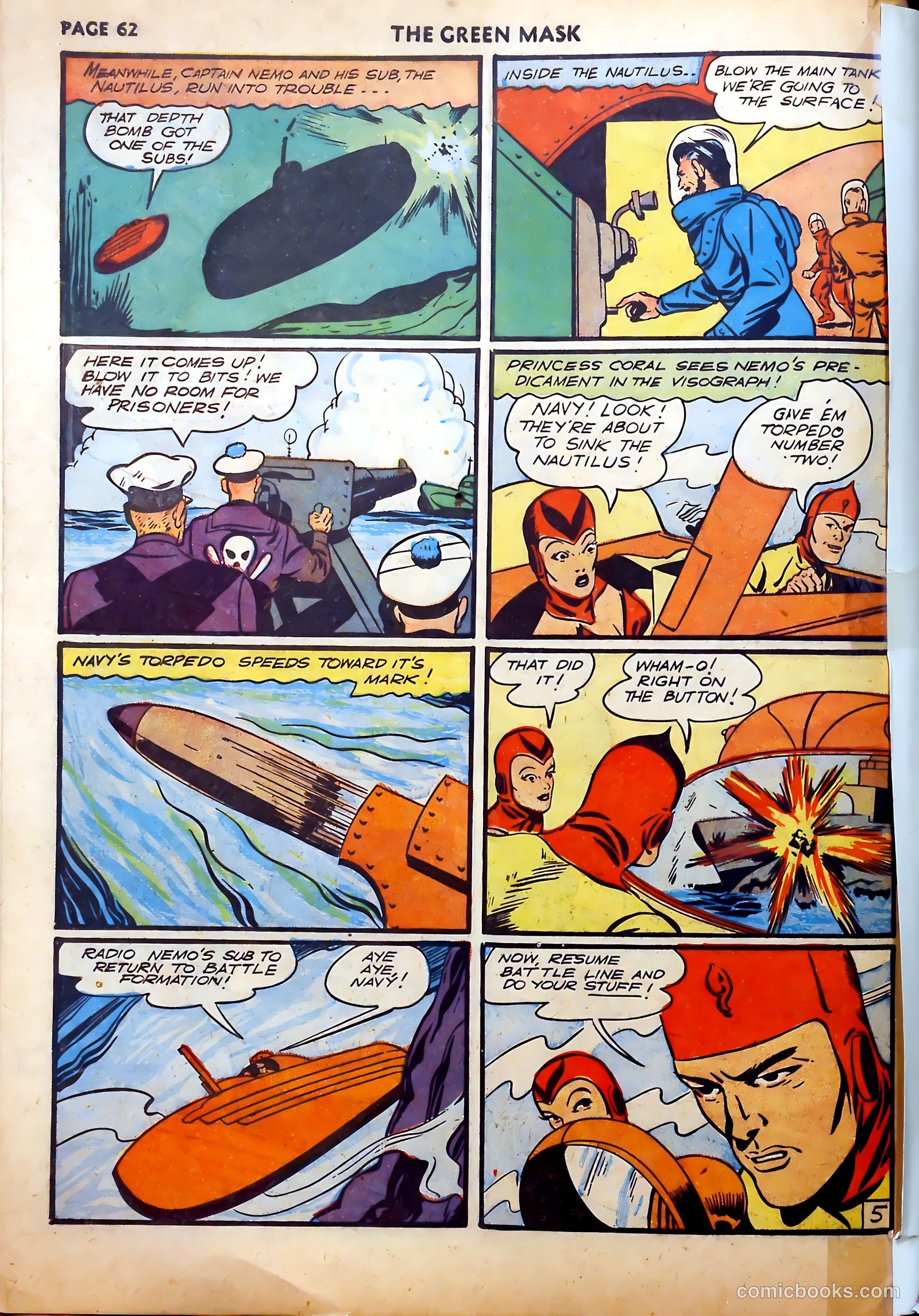 The Green Mask #5 — page 62 of 66