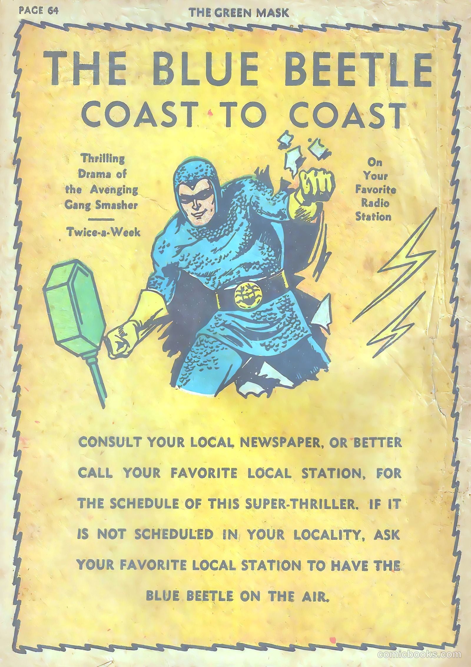 The Green Mask #5 — page 64 of 66