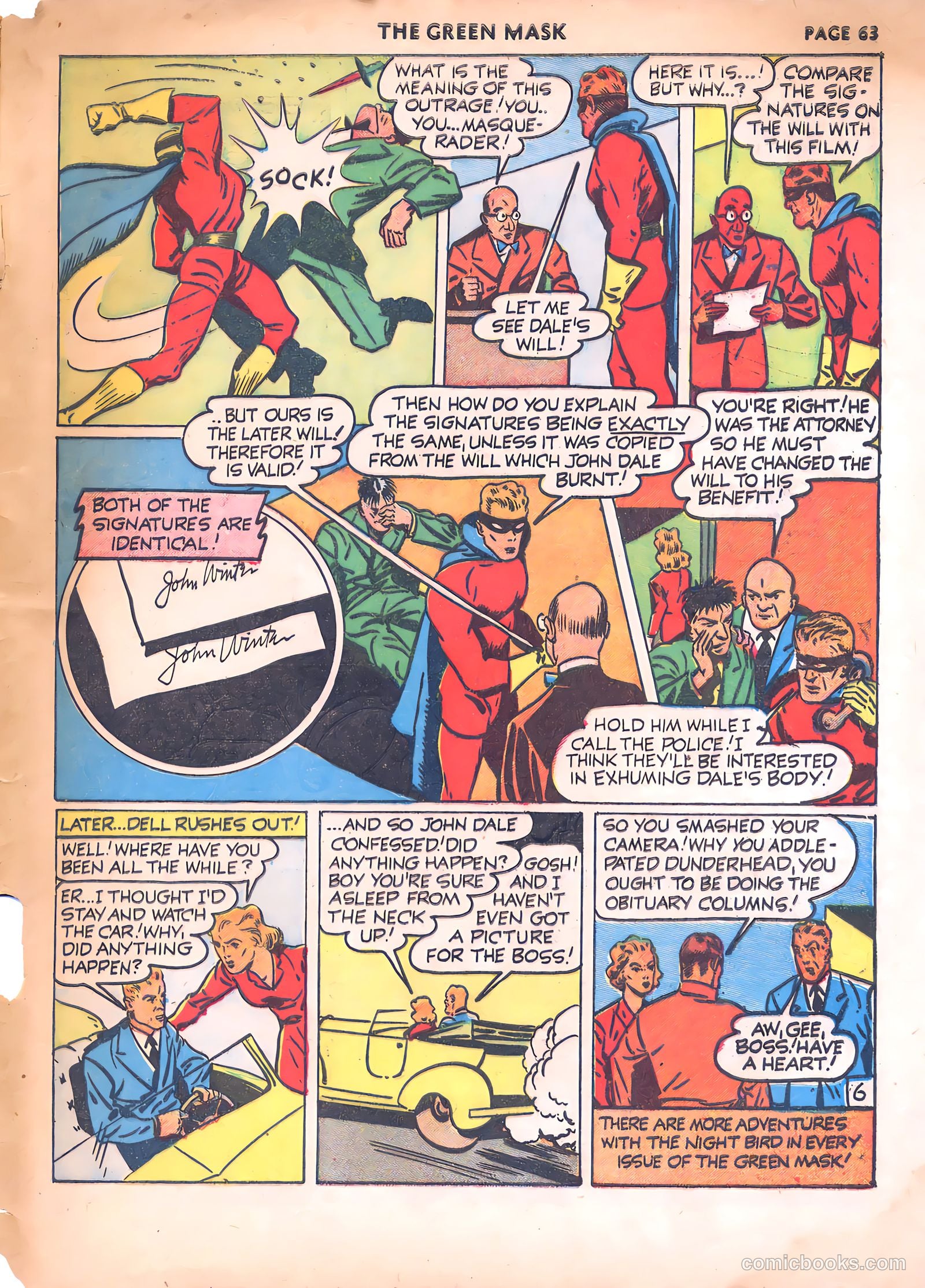 The Green Mask #7 — page 65 of 68