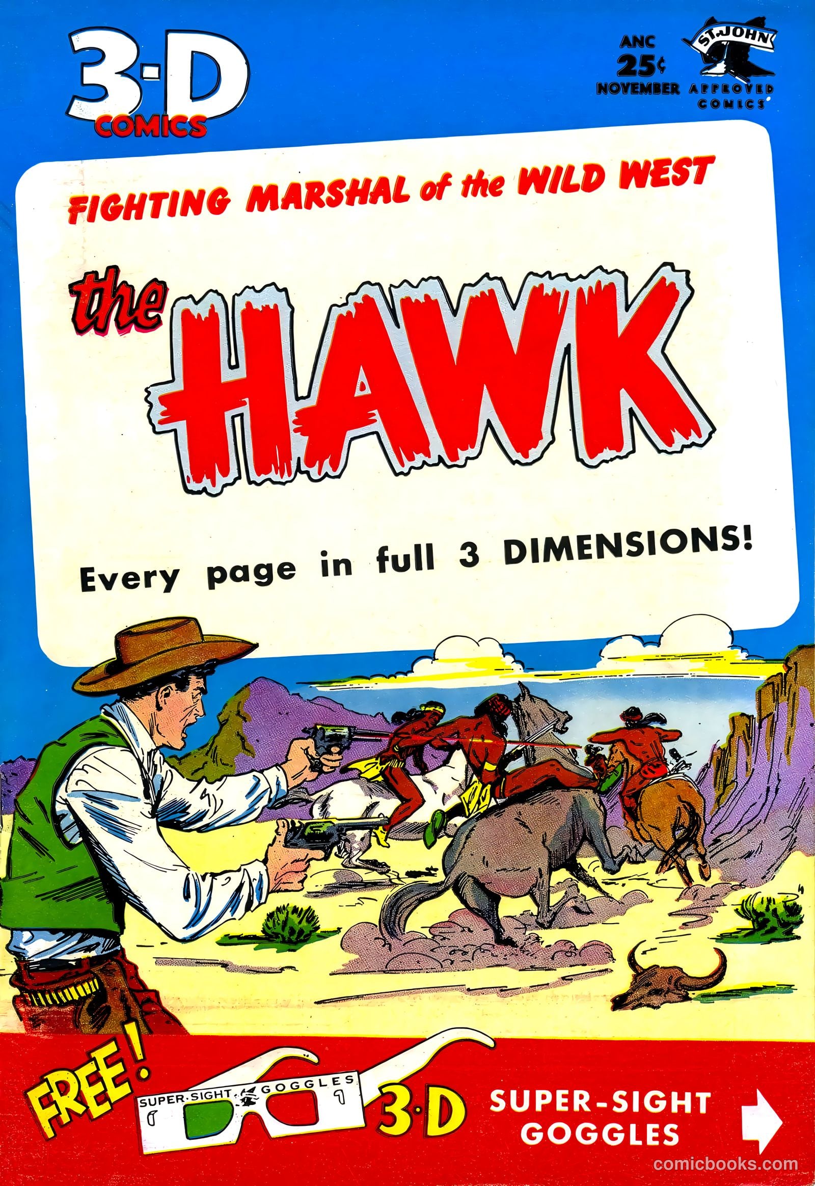 The Hawk 3-D #1 — page 1 of 36