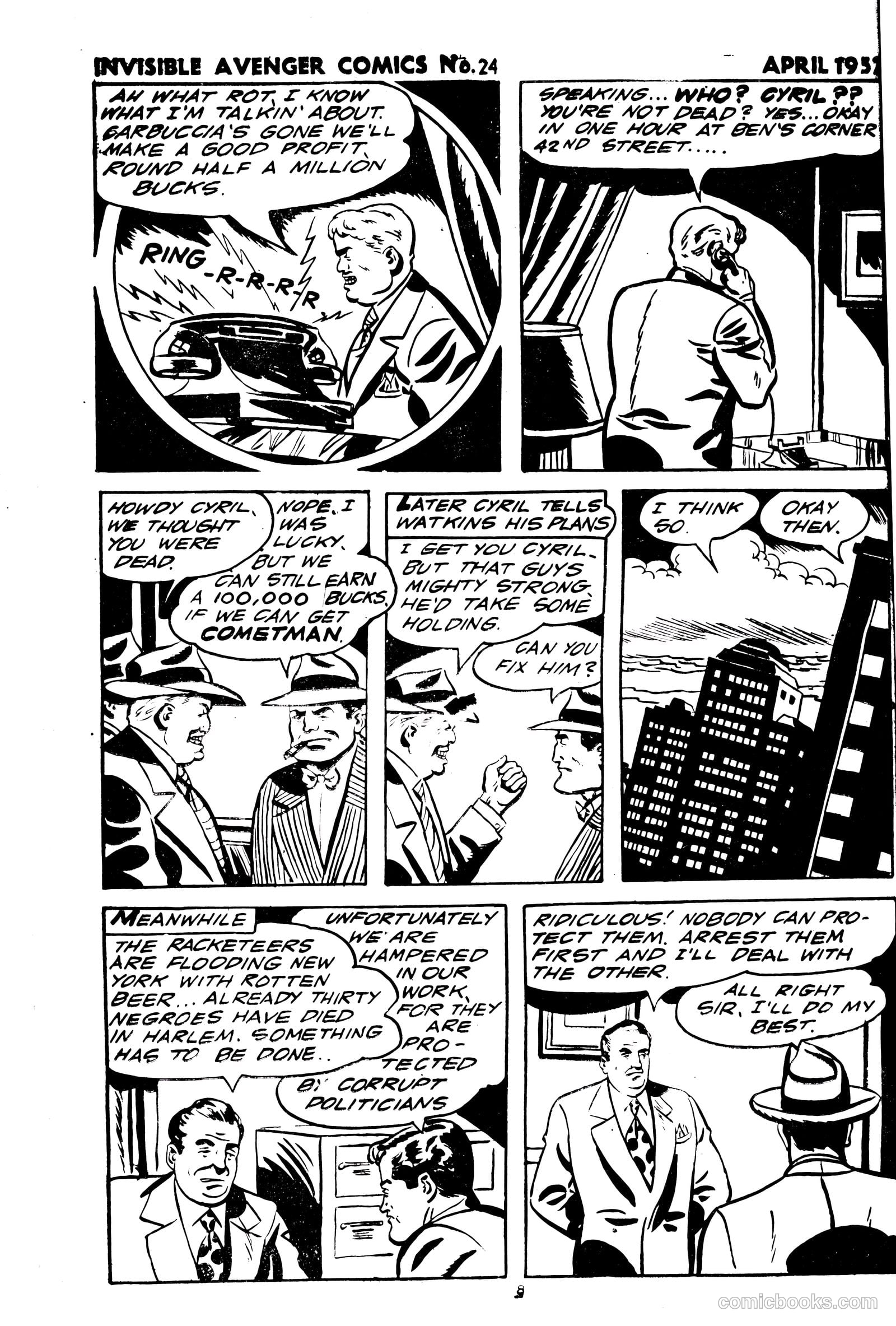 The Invisible Avenger #24 — page 8 of 24