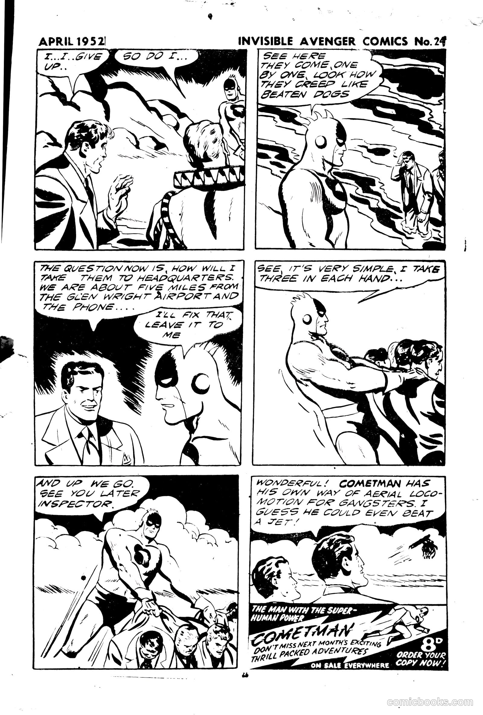 The Invisible Avenger #24 — page 23 of 24