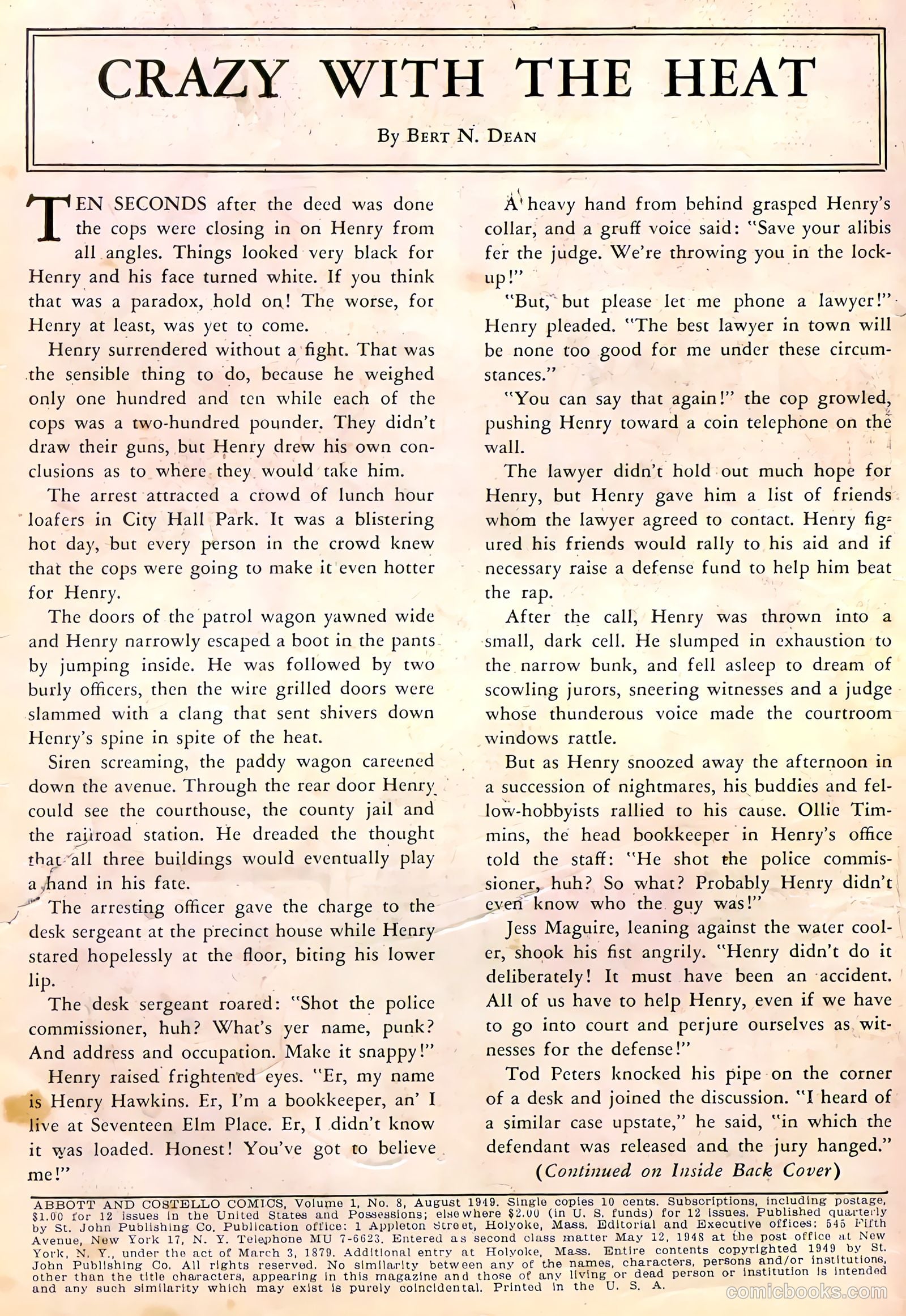 Abbott and Costello Comics #8 — page 2 of 36