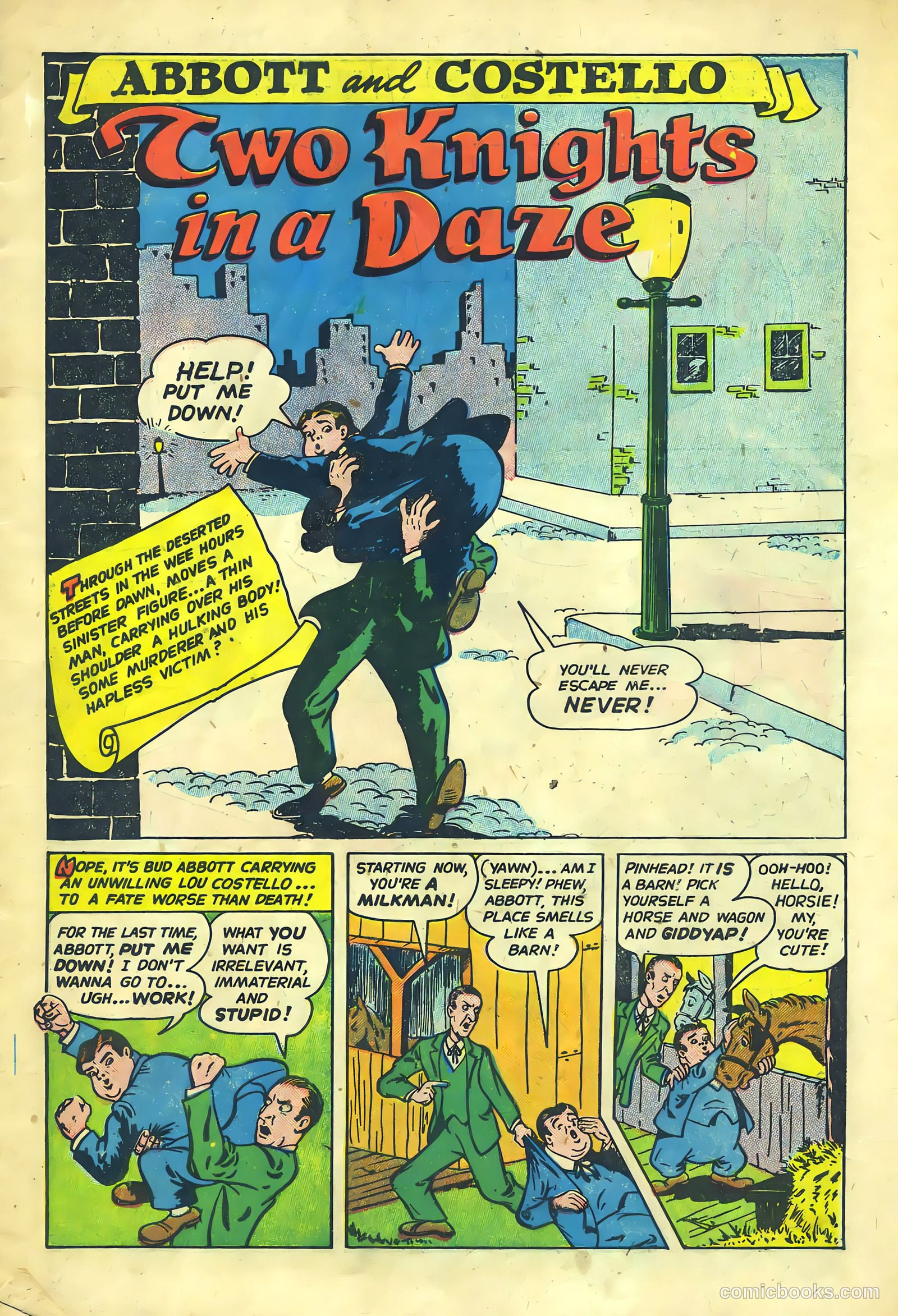Abbott and Costello Comics #9 — page 3 of 36