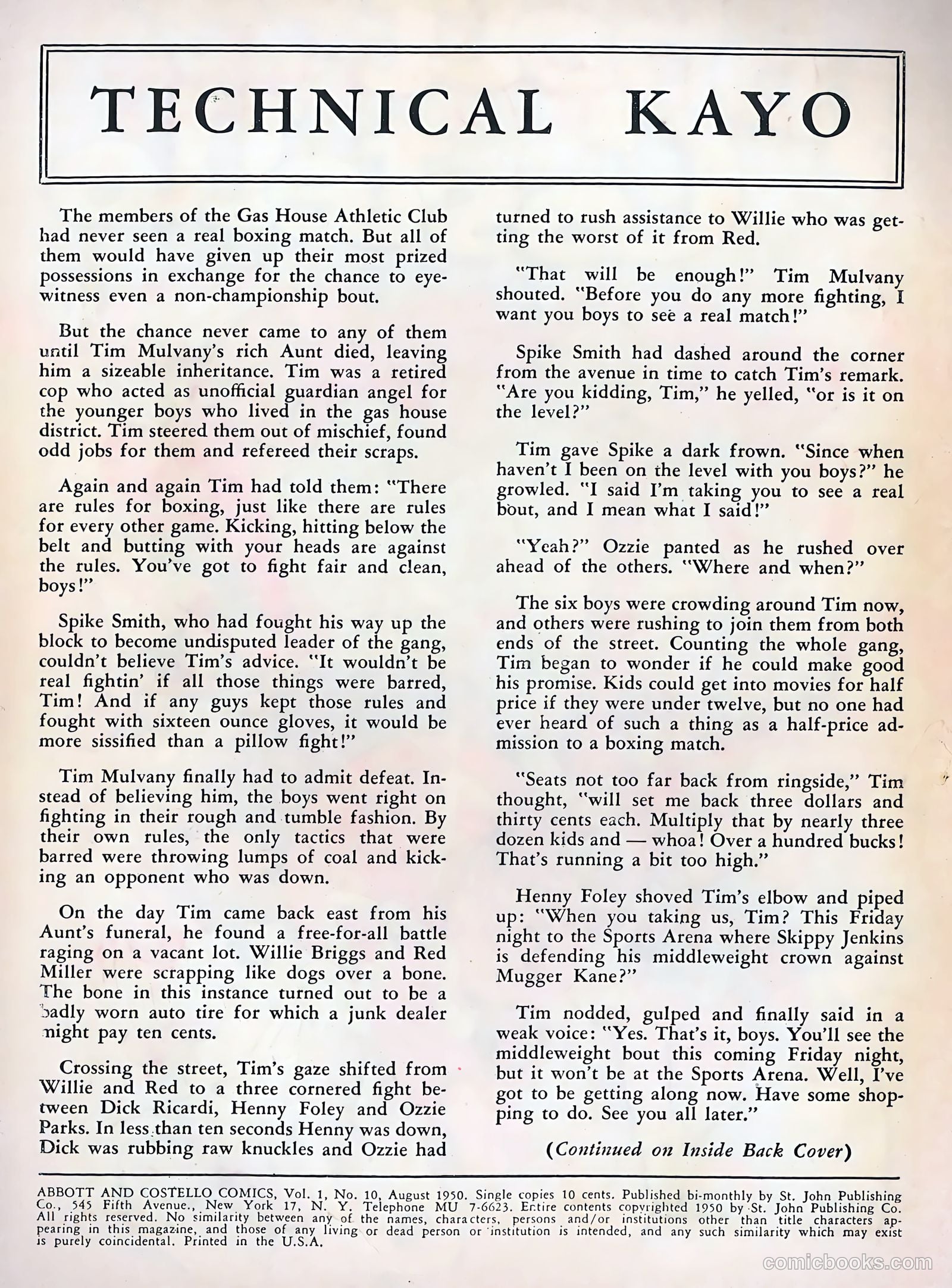 Abbott and Costello Comics #10 — page 2 of 36