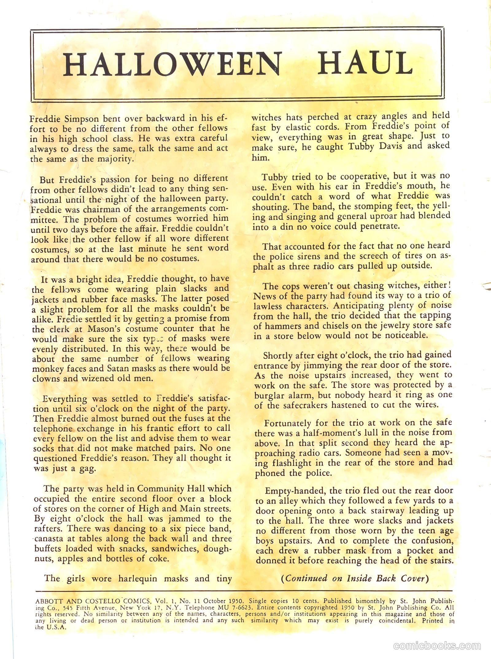 Abbott and Costello Comics #11 — page 2 of 36