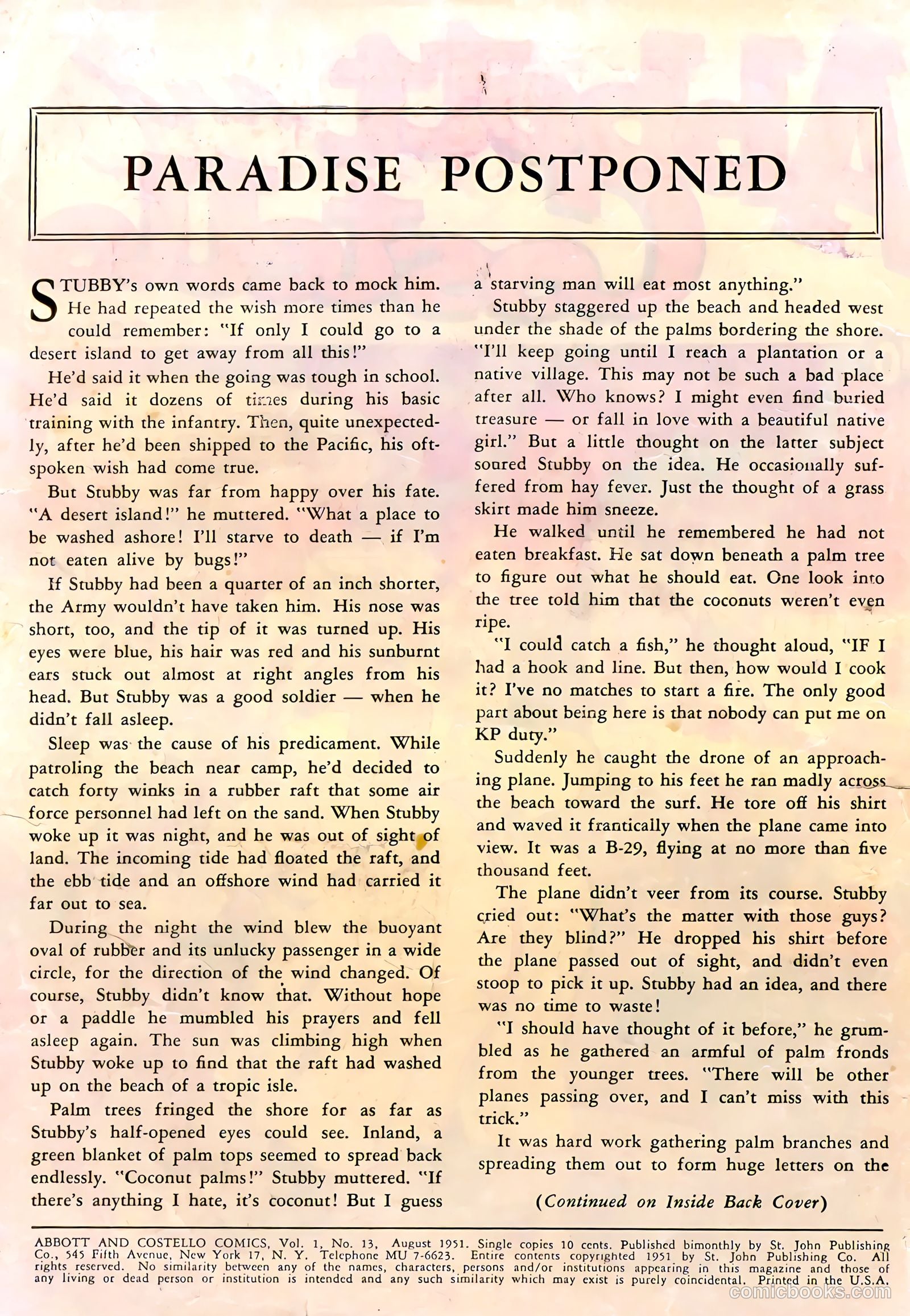 Abbott and Costello Comics #13 — page 2 of 36