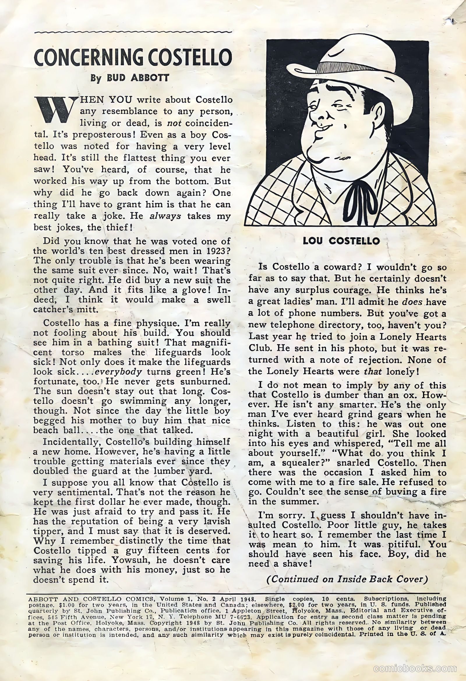 Abbott and Costello Comics #2 — page 2 of 36