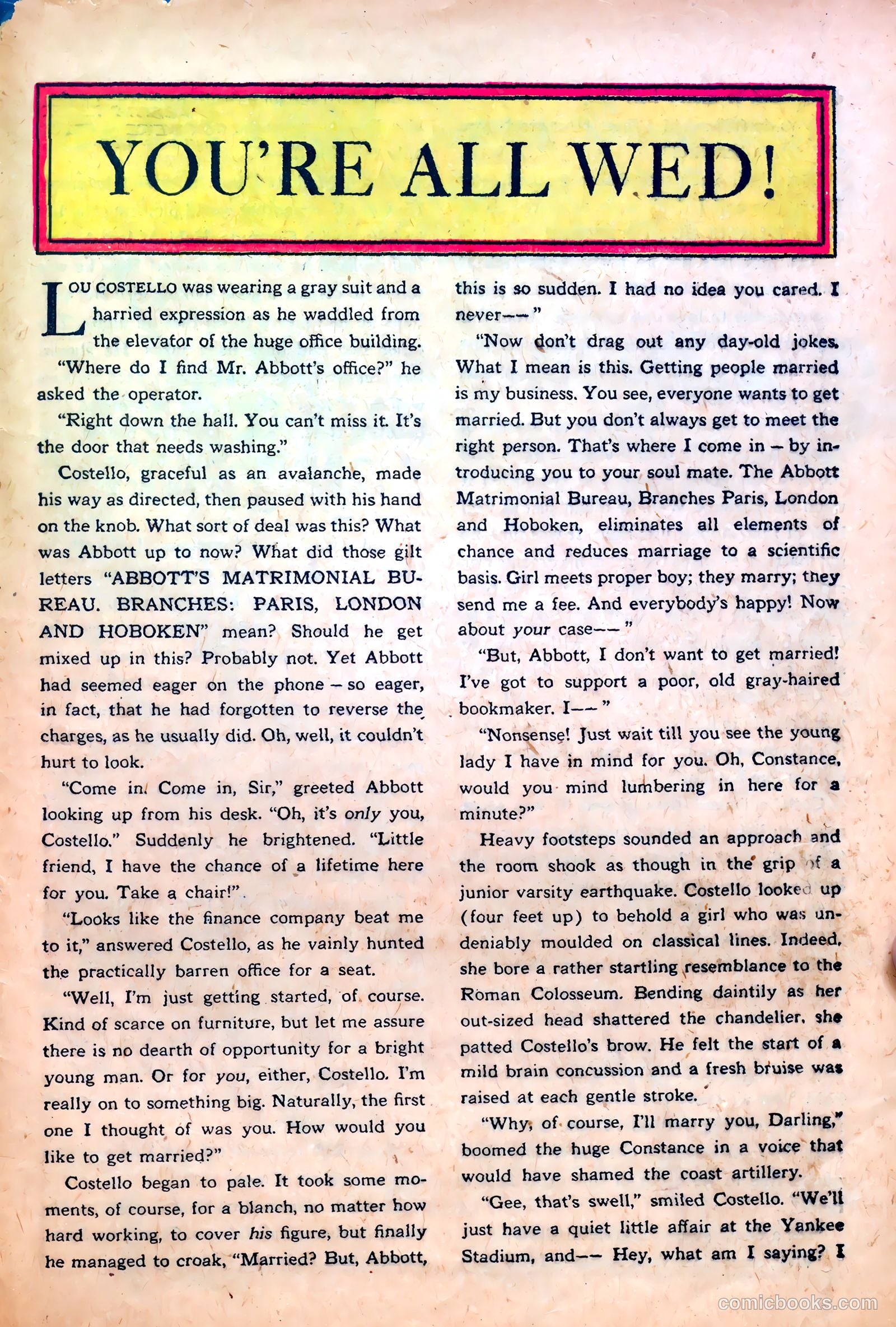 Abbott and Costello Comics #21 — page 33 of 36