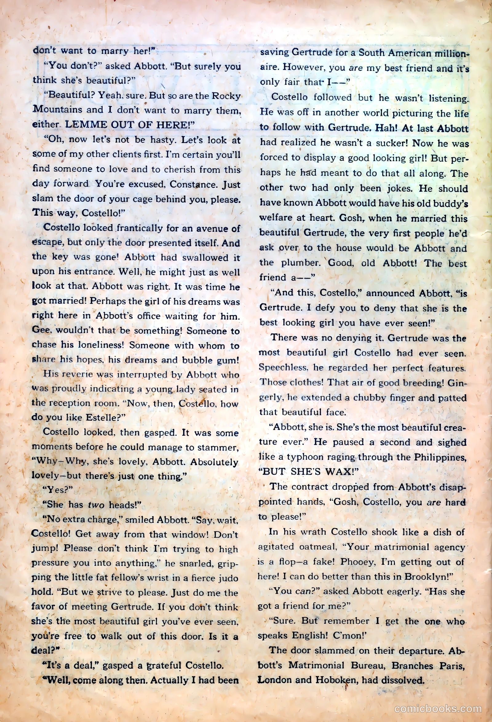 Abbott and Costello Comics #21 — page 34 of 36