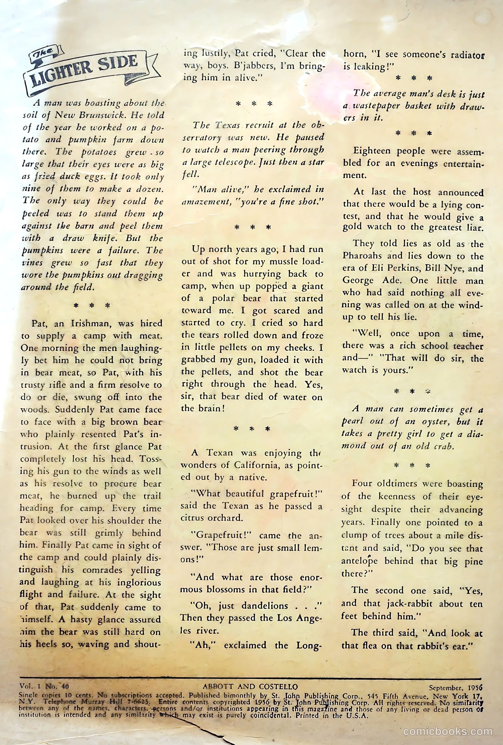 Abbott and Costello Comics #40 — page 2 of 36