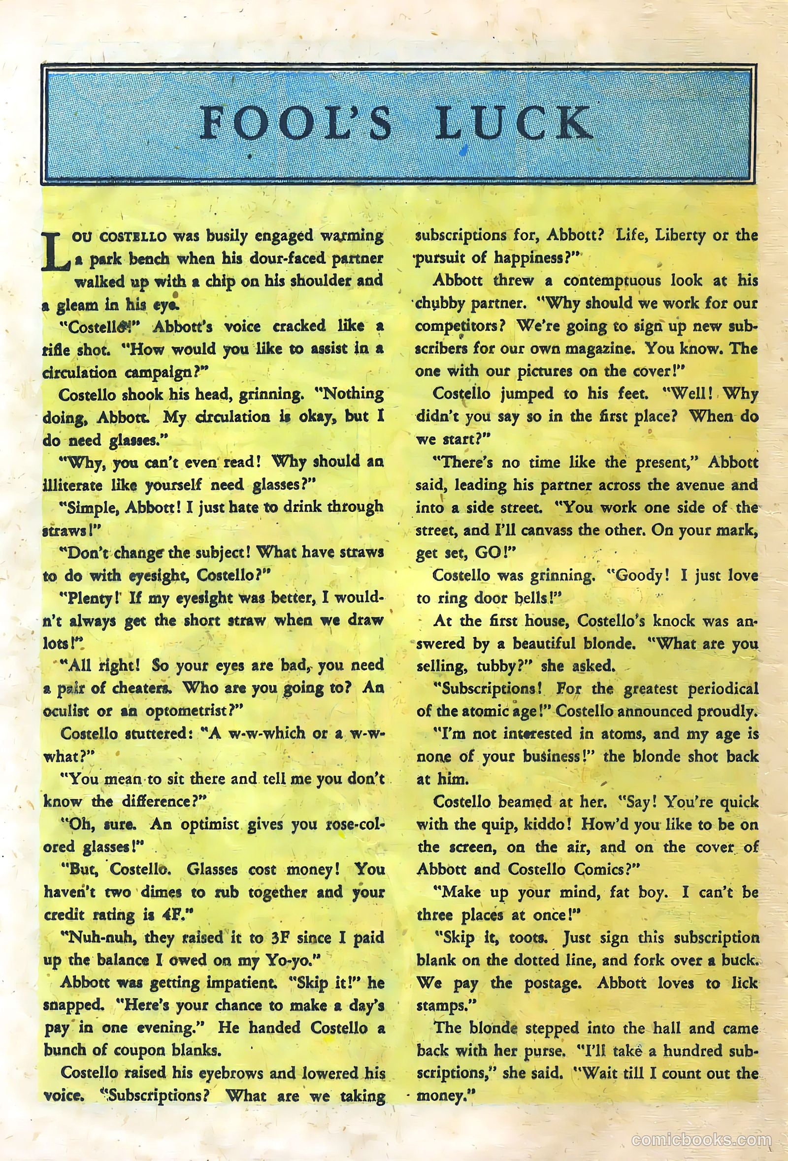 Abbott and Costello Comics #6 — page 24 of 36
