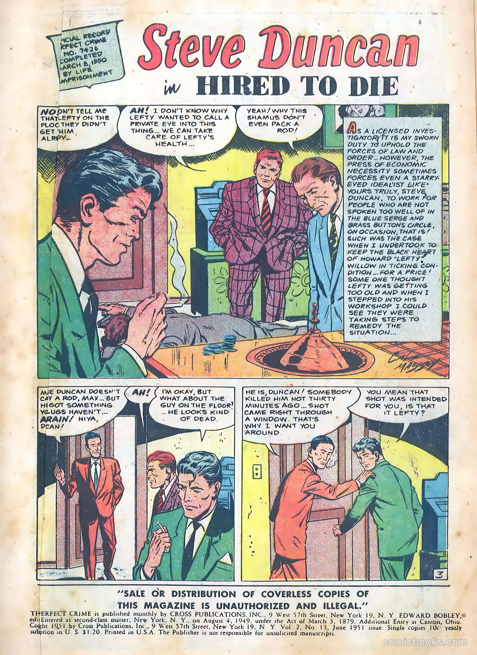 The Perfect Crime #13 — page 3 of 52