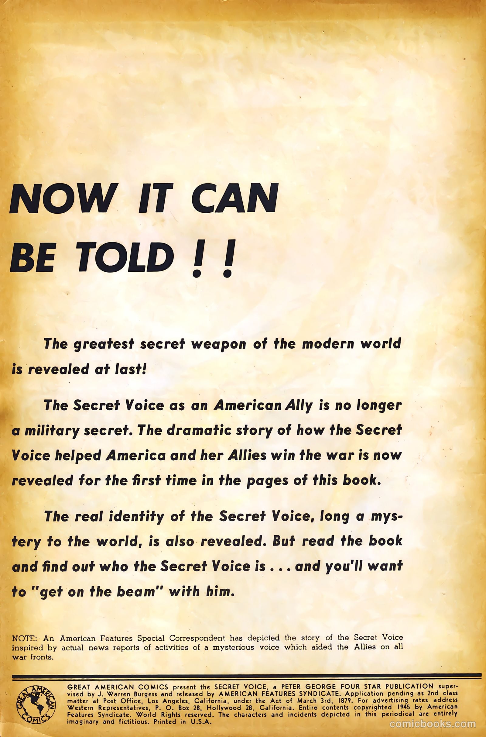 The Secret Voice #1 — page 2 of 50