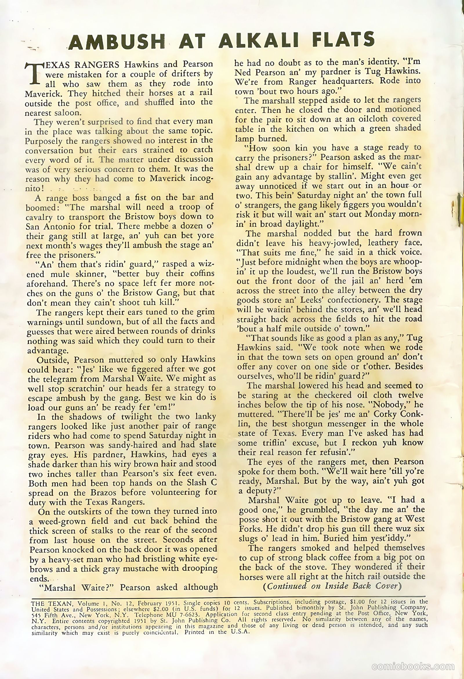 The Texan #12 — page 2 of 36