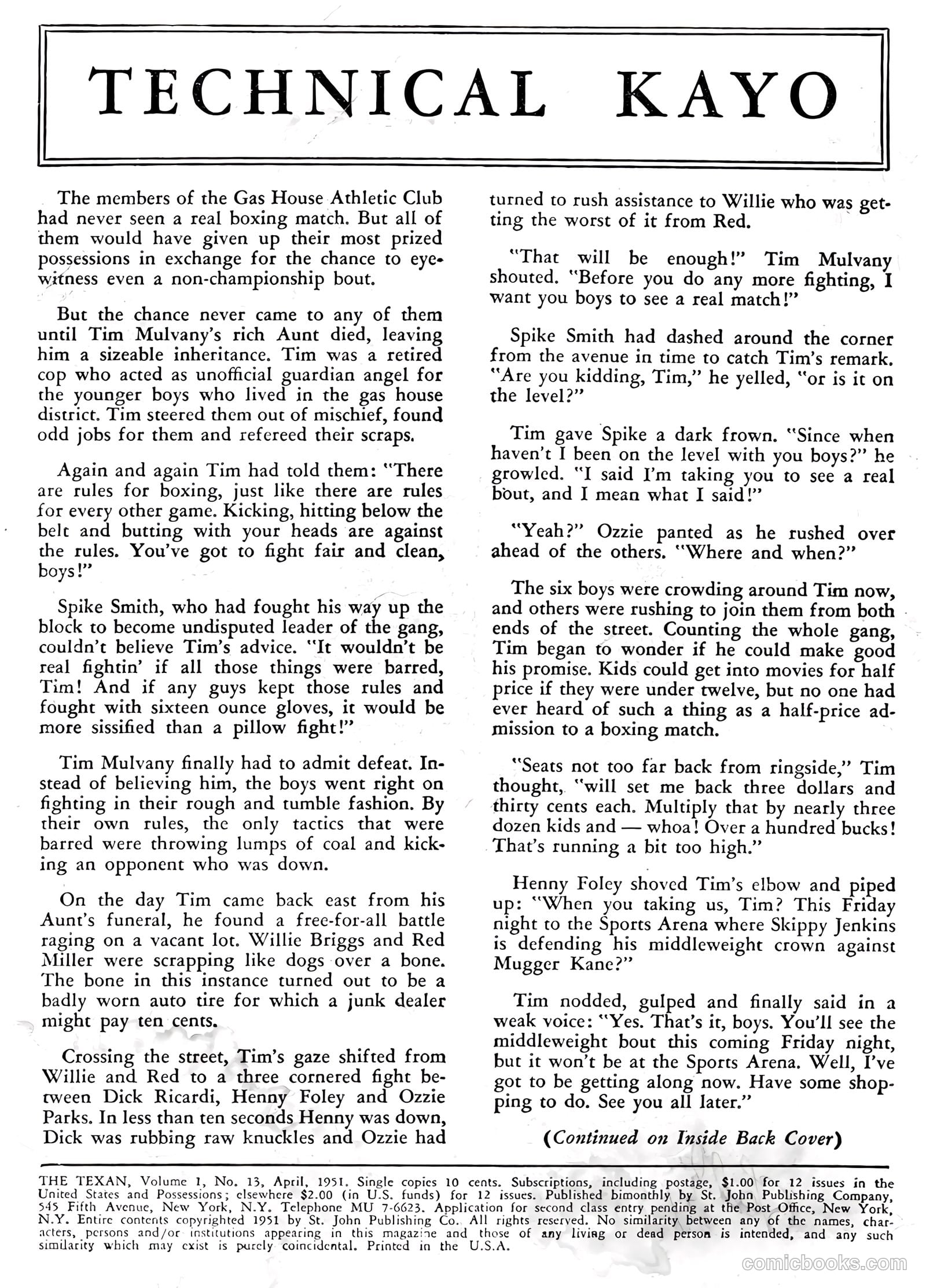 The Texan #13 — page 2 of 36