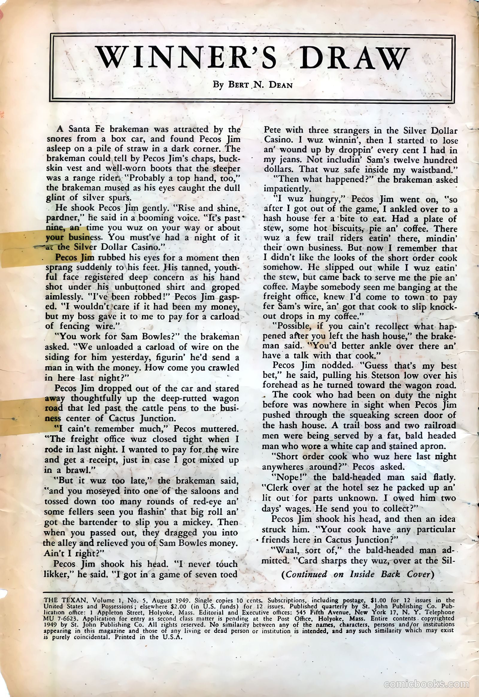 The Texan #5 — page 2 of 36